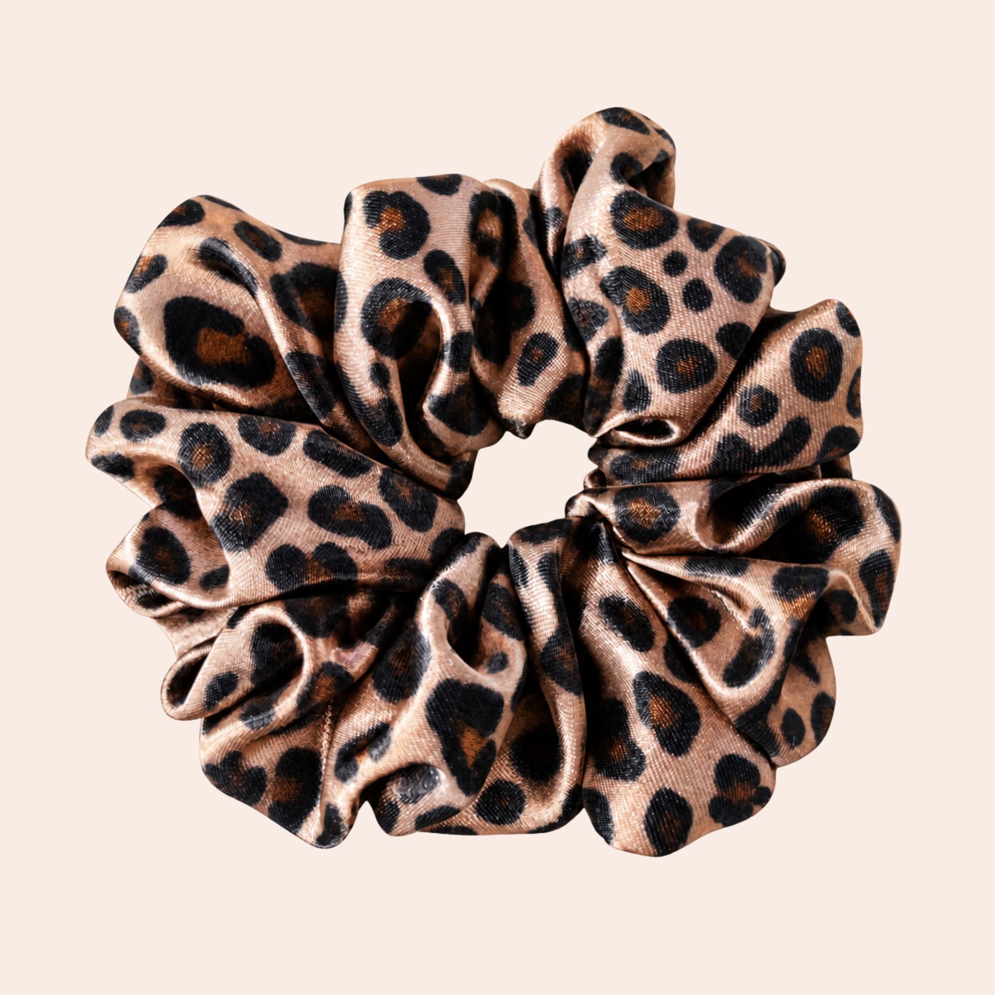 Satin Scrunchie_cheetah