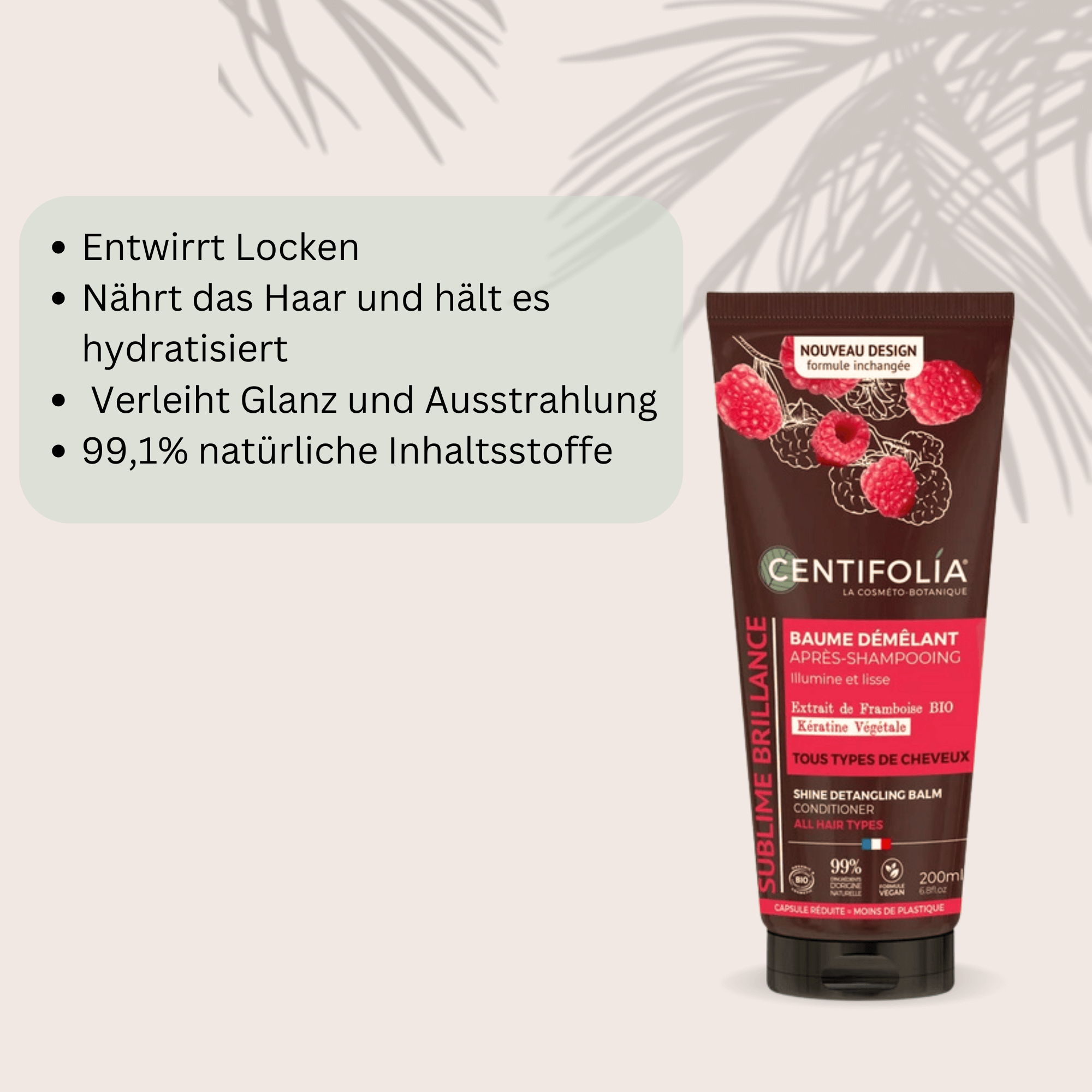 Raspberry Conditioner – Nährende Spülung für geschmeidiges Haar, 200ml