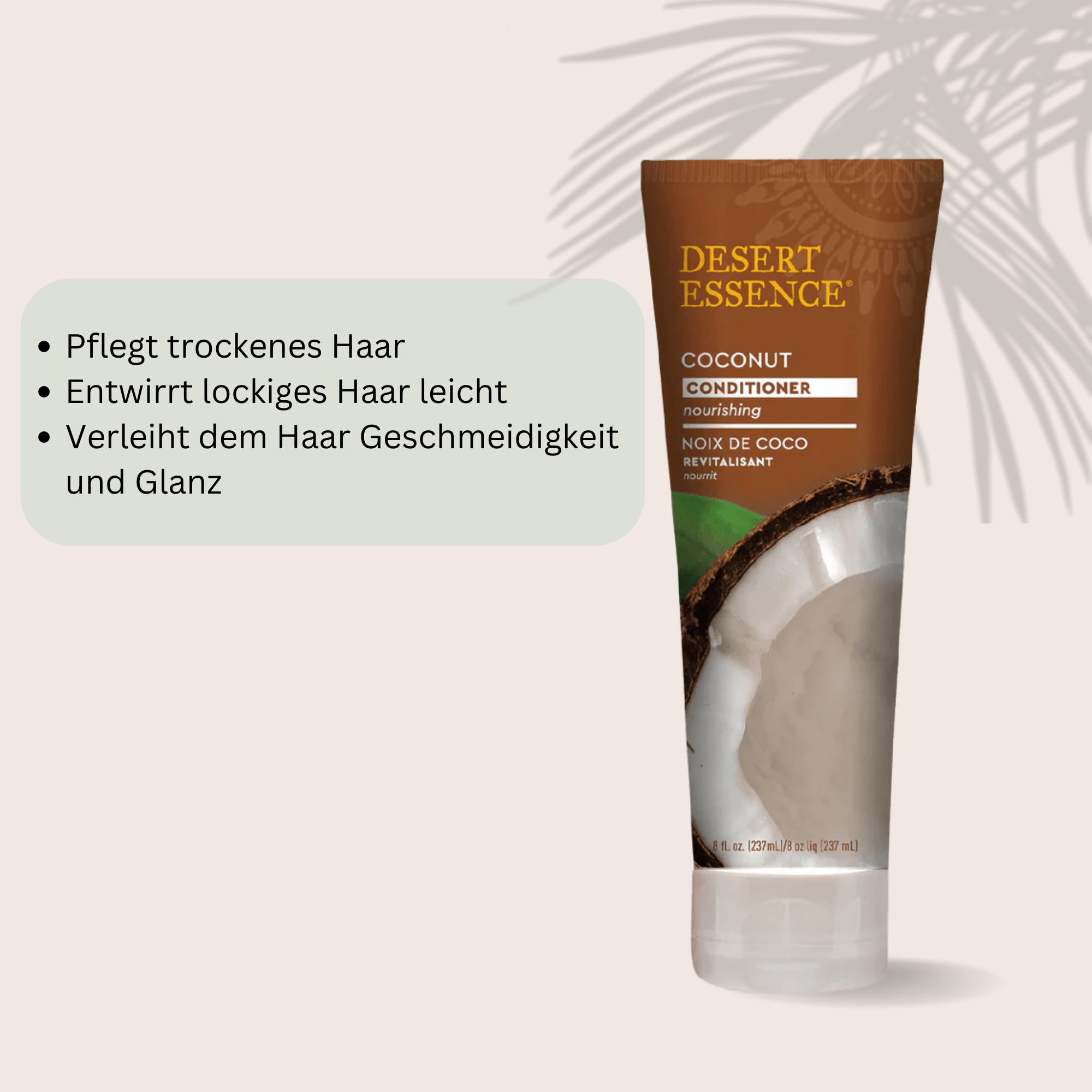 Nourishing Coconut Conditioner – Feuchtigkeitsspendender Conditioner mit Kokosöl für trockenes Haar | 237 ml