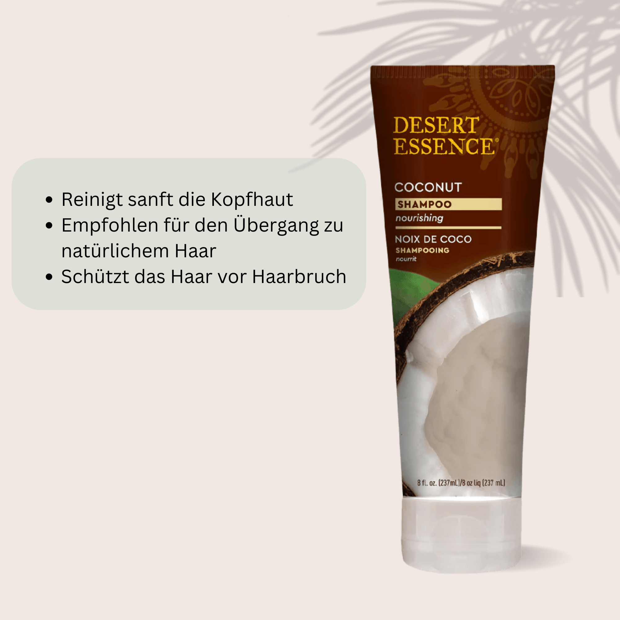 Nourishing Coconut Shampoo – Sanftes Pflegeshampoo mit Kokosöl für trockenes Haar | 237 ml