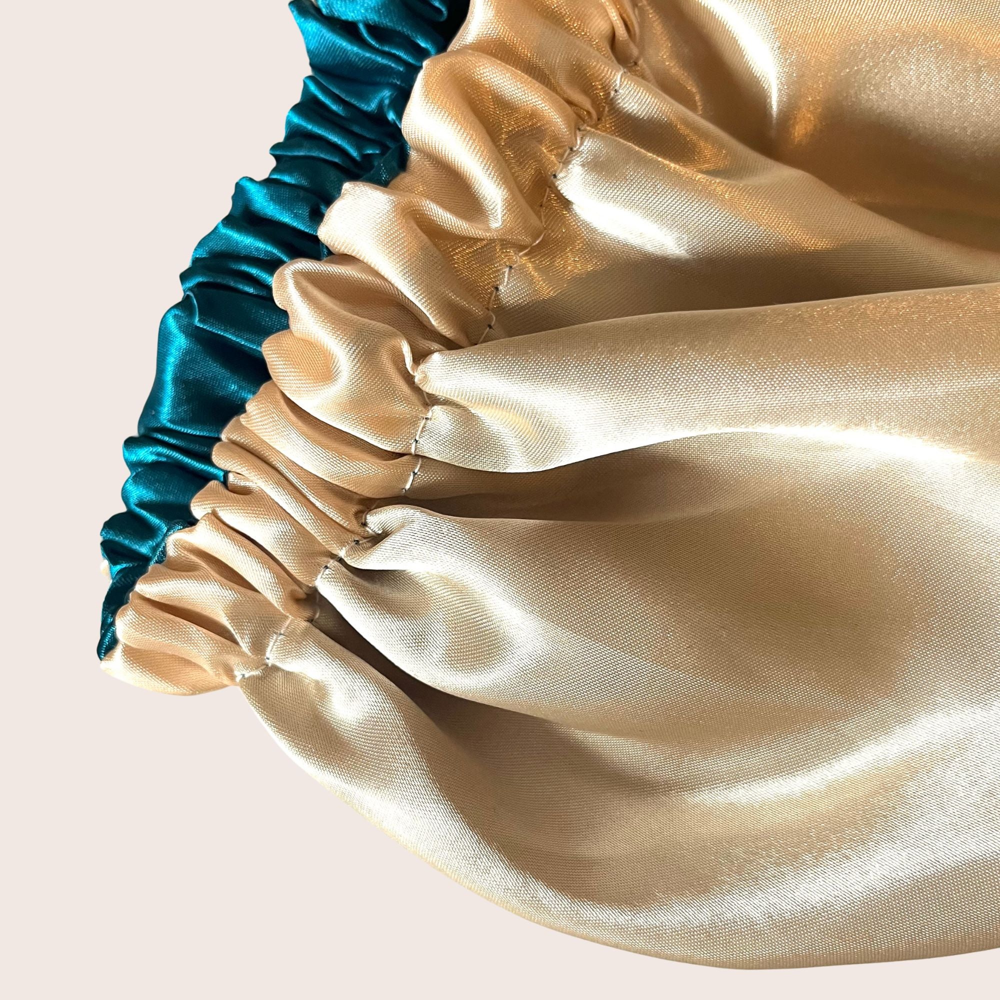 Bonnet-Haube – Grün, doppelseitig & haarschonend für Lockenpflege