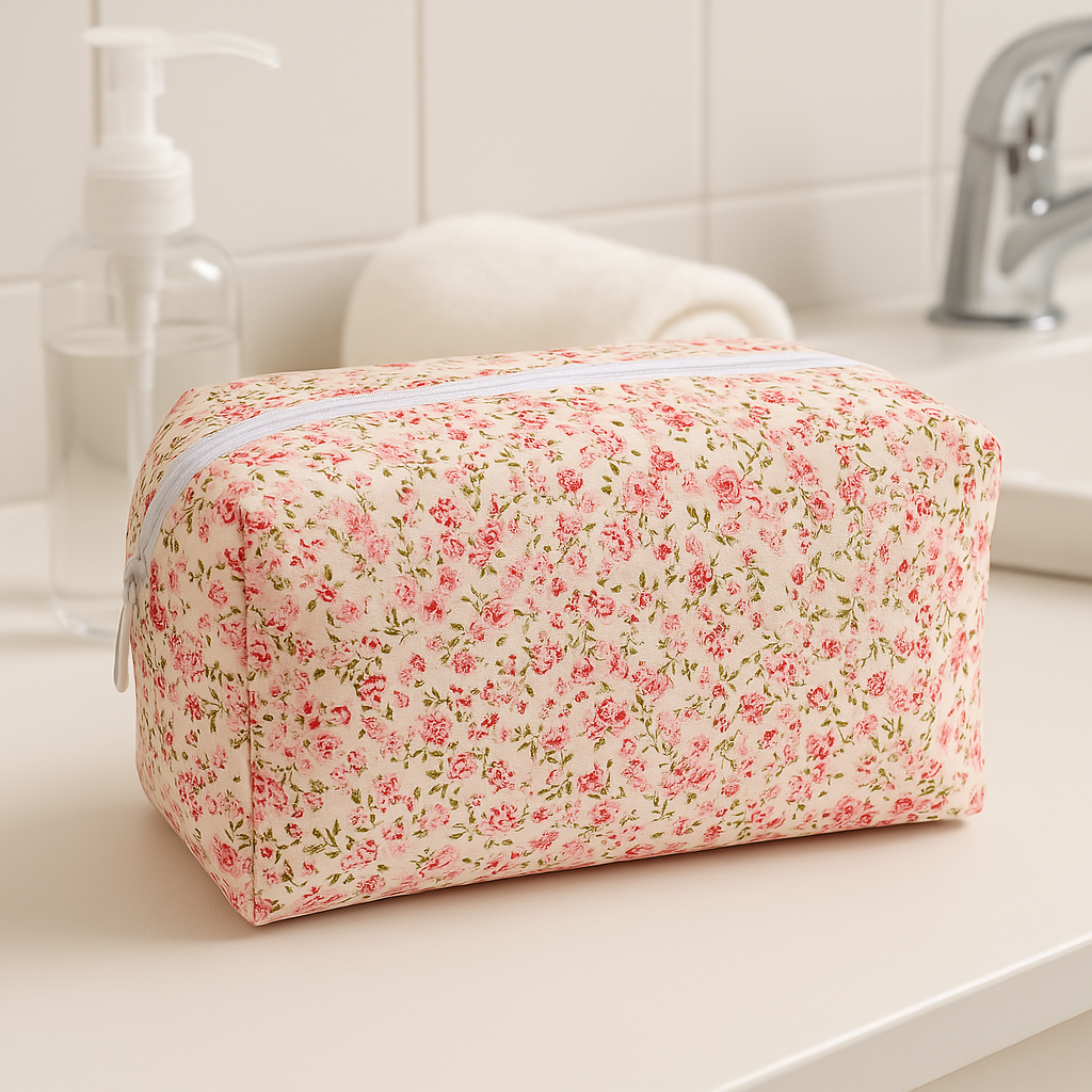 Trousse de maquillage Flora – pour le maquillage et les soins