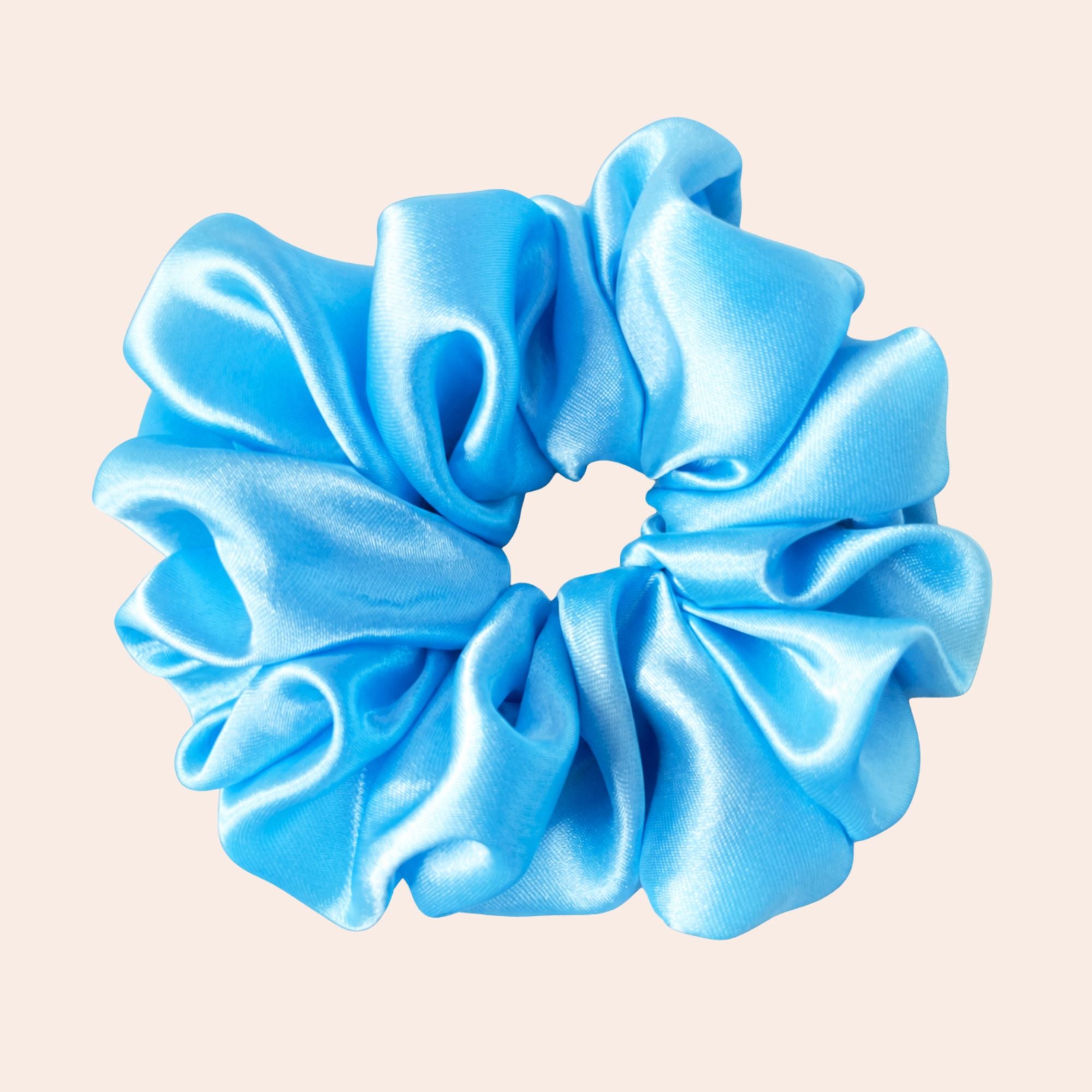 Satin Scrunchie_hellblau
