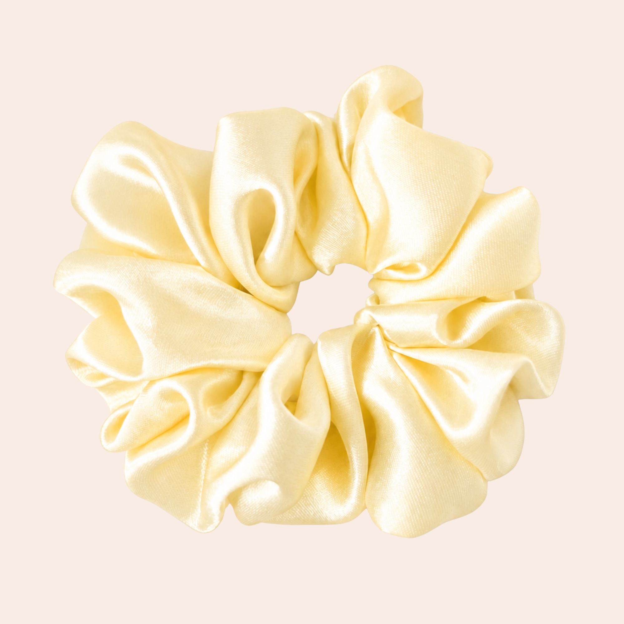 Satin Scrunchie_gelb