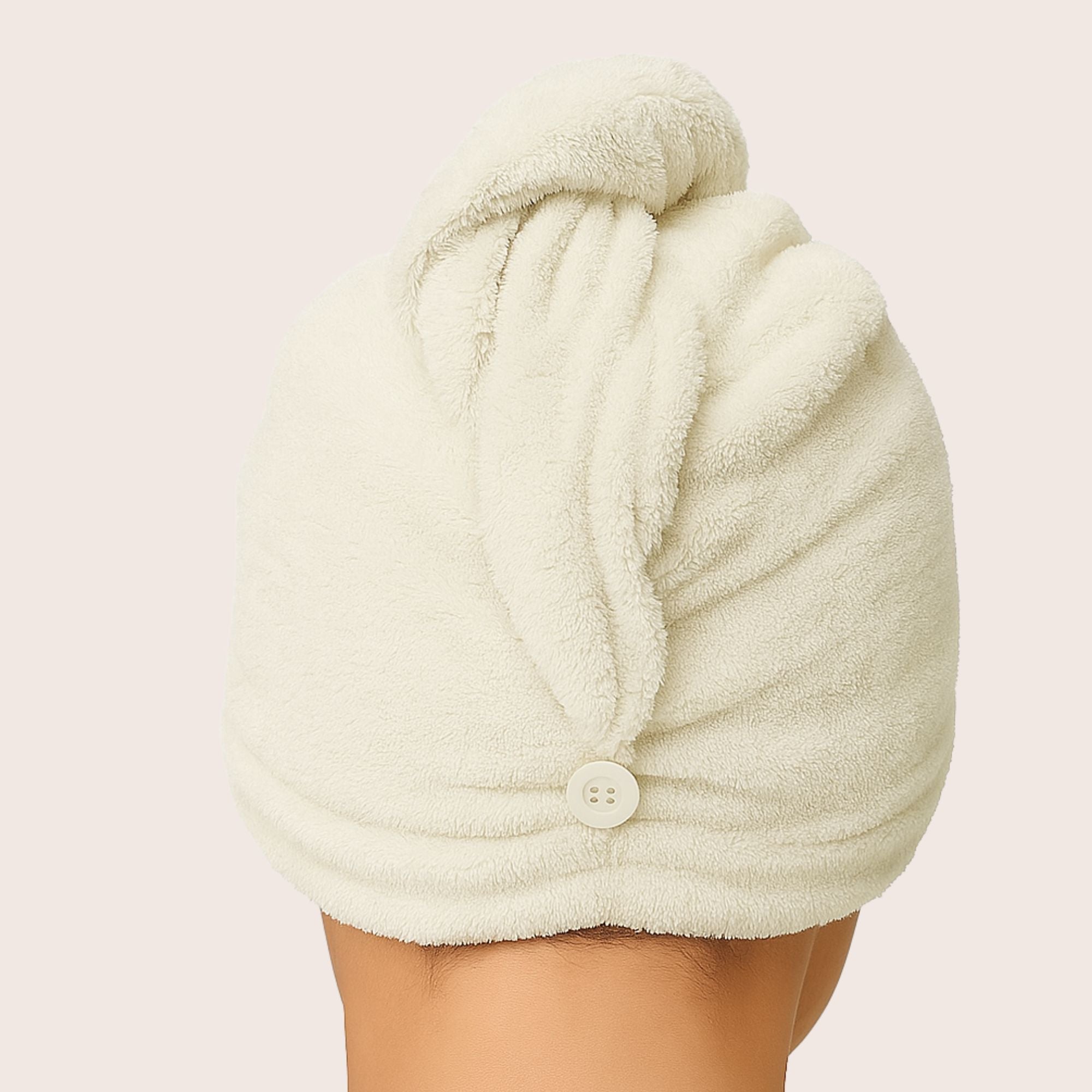 Haar-Handtuch – Creme, Mikrofaser, sanft & schnelltrocknend