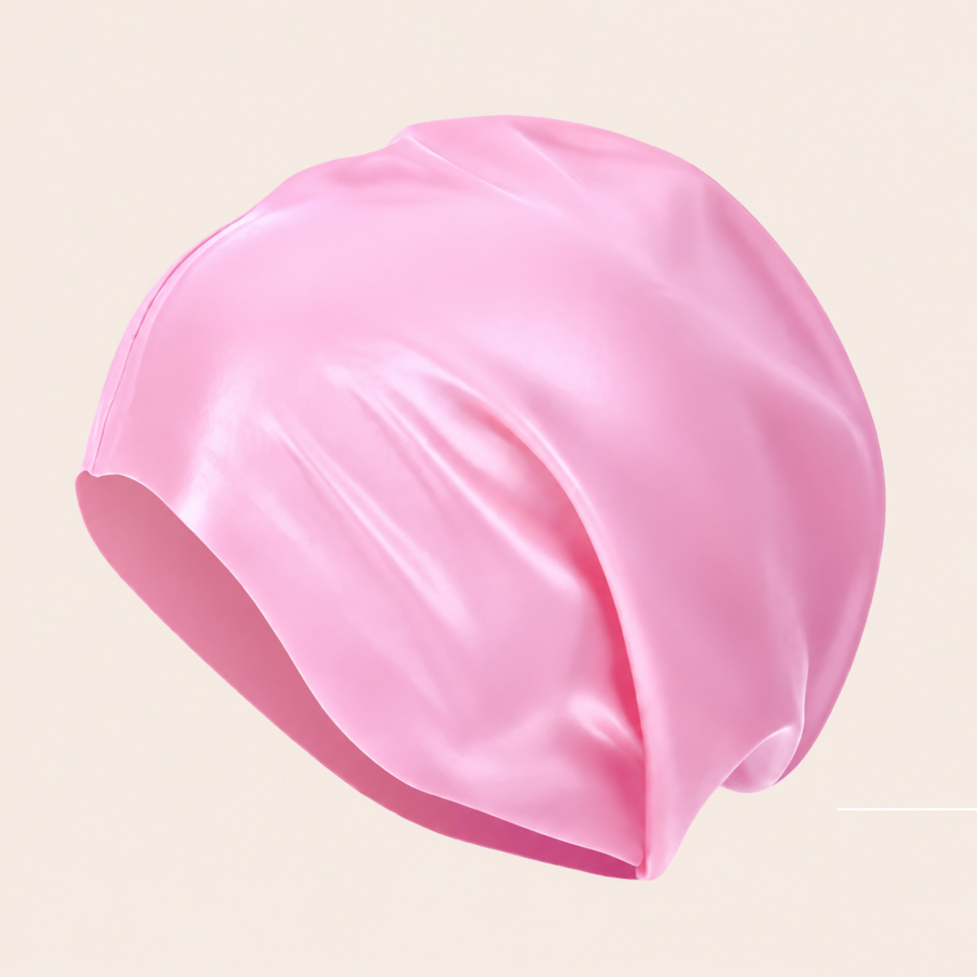Badekappe für lange & lockige Haare - rosa