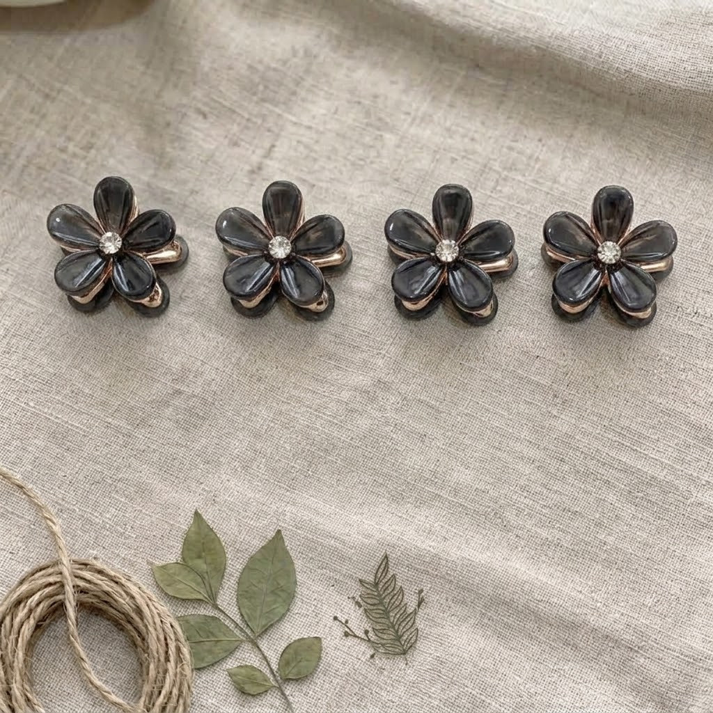 Mini Haarklammern | Blumen (4 Stück)