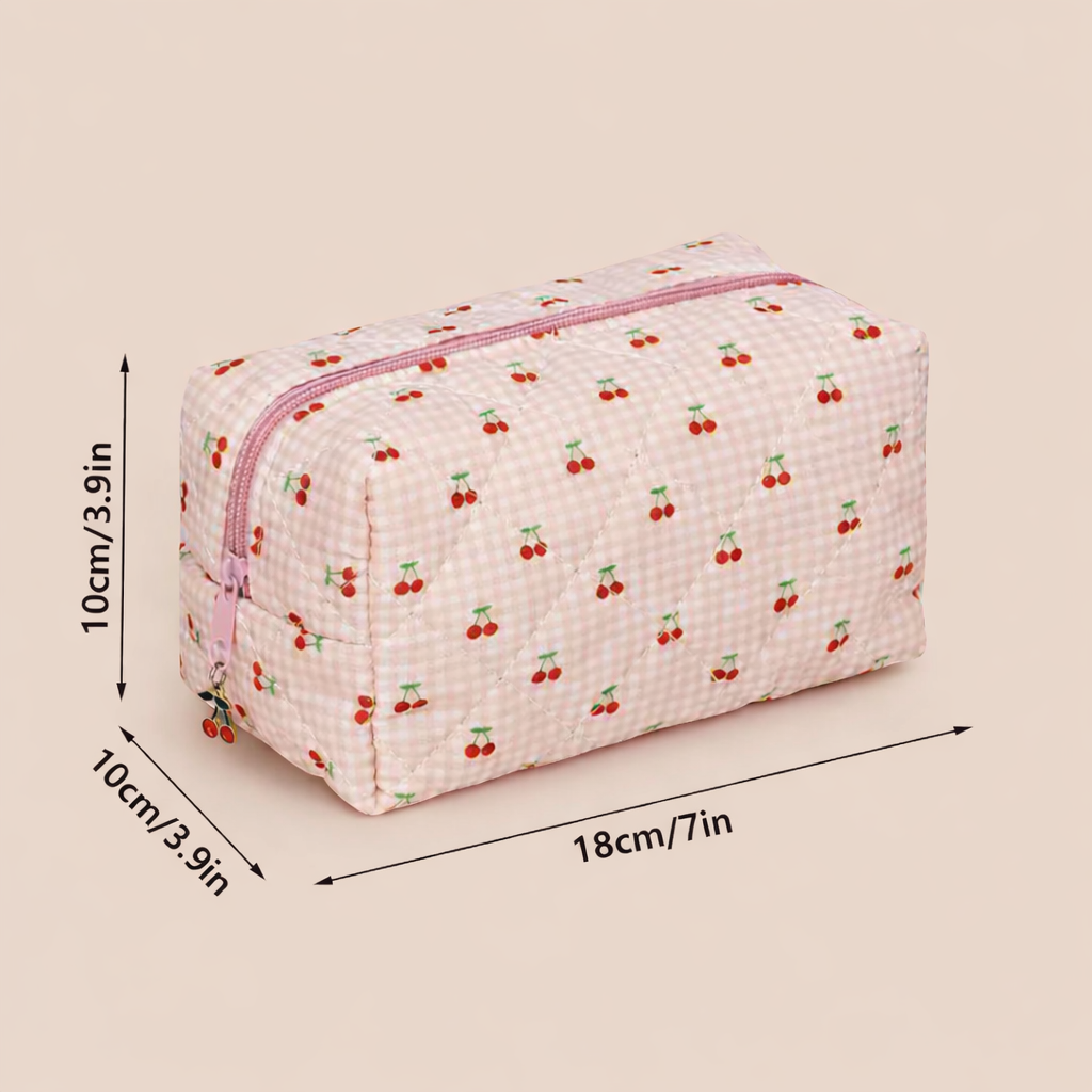Kosmetiktasche Cherry – Für Make-up & Pflege