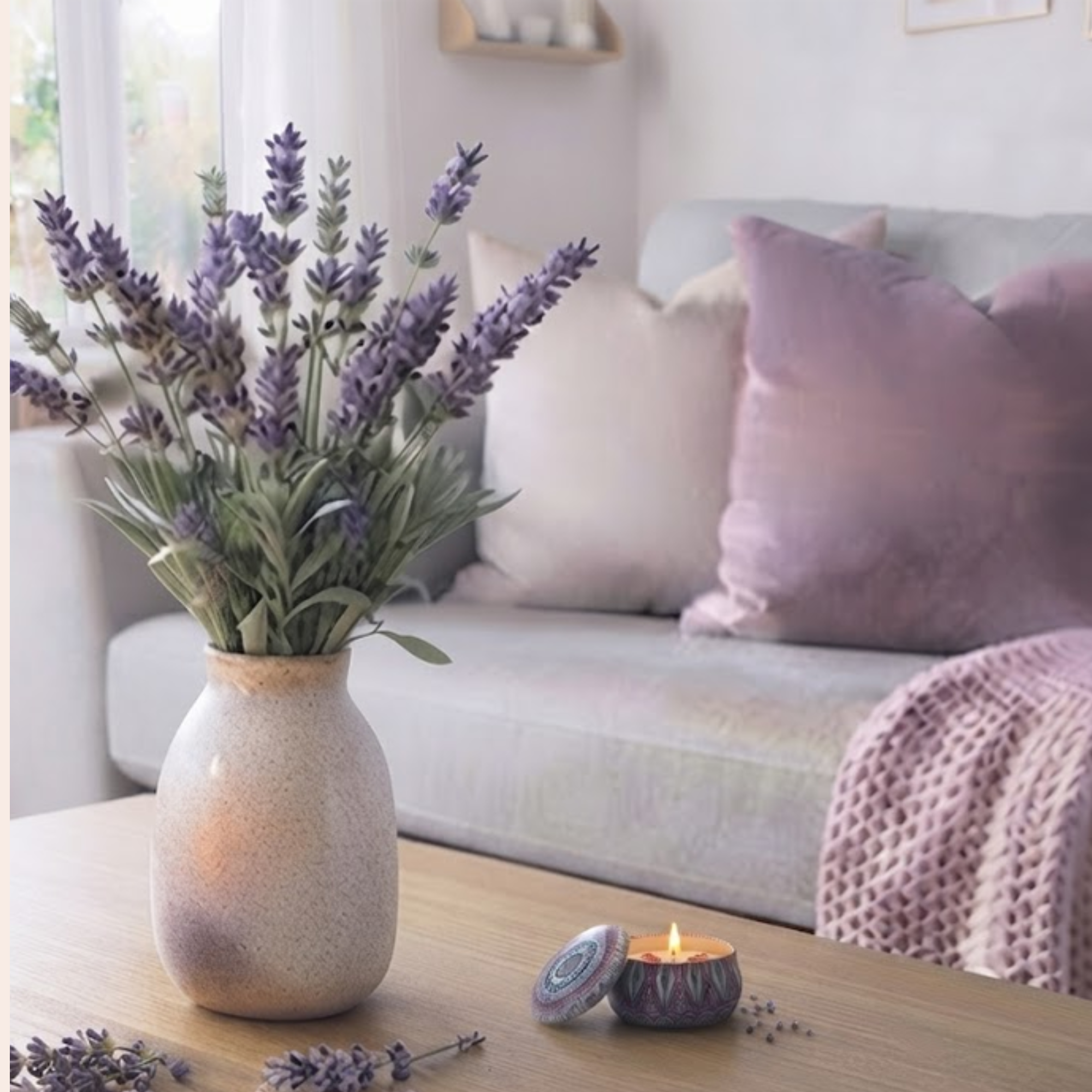 Lavendel Duft Kerze