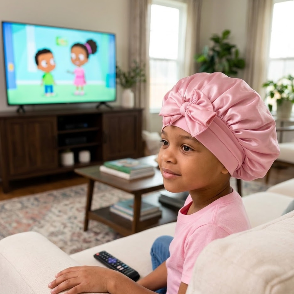 Kinder Satin Bonnet | Schlafhaube