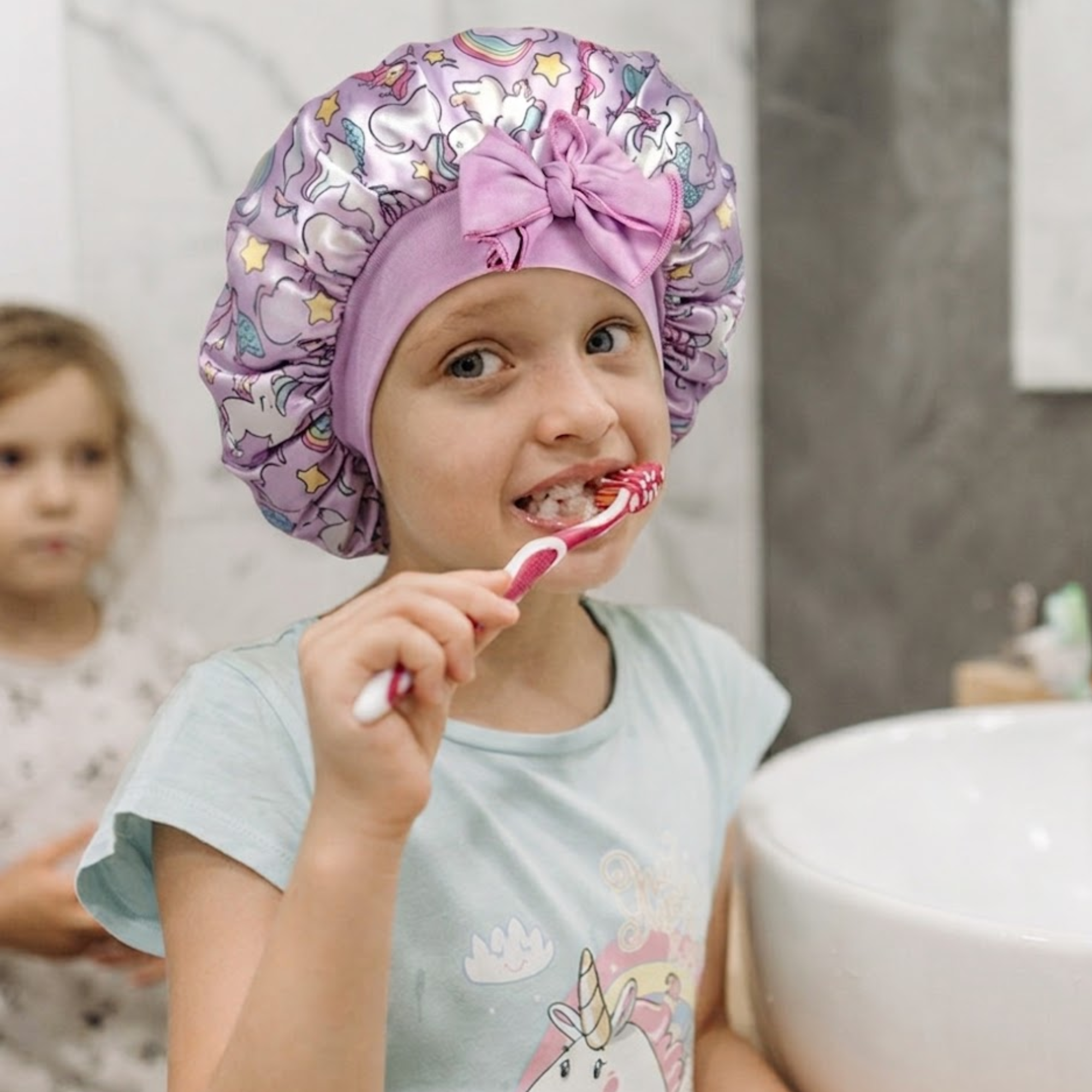 Kinder Satin Bonnet | Schlafhaube