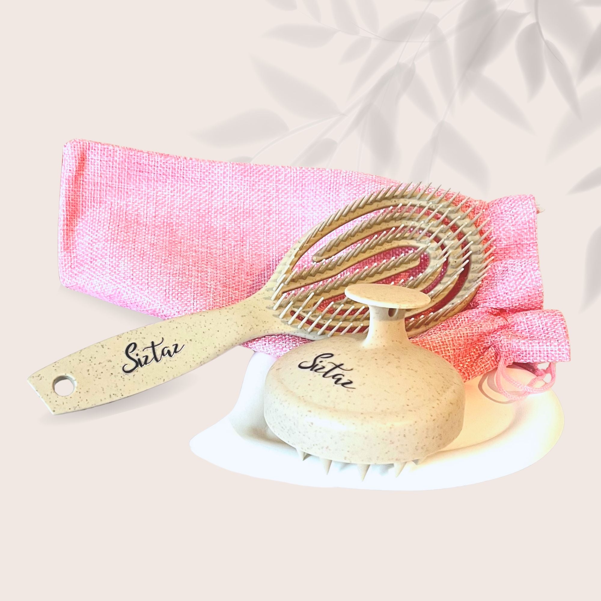 Kopfhaut-Massage & Entwirrungsbürste Set