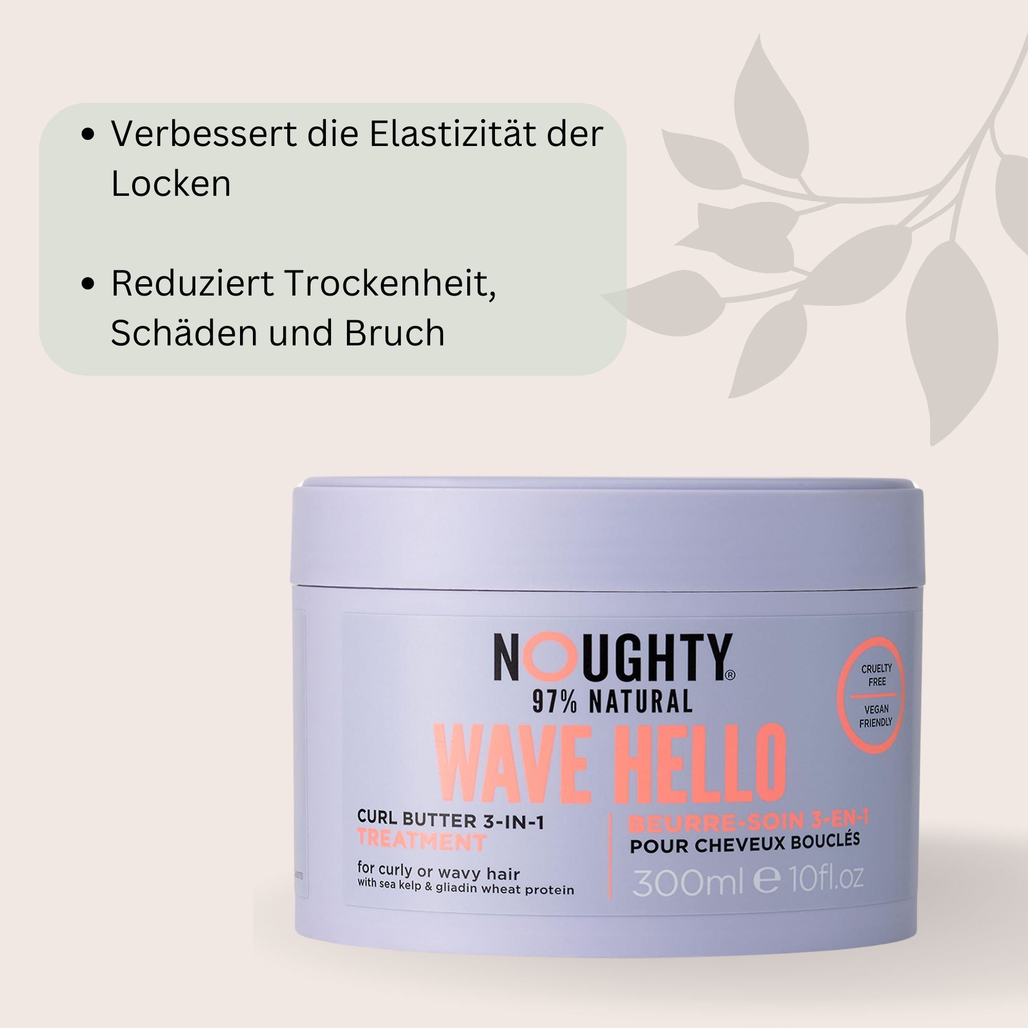 Wave Hello Curl Butter 3-in-1 Lockenpflege – Kur, Leave-In & Styling-Butter in einem, 250ml