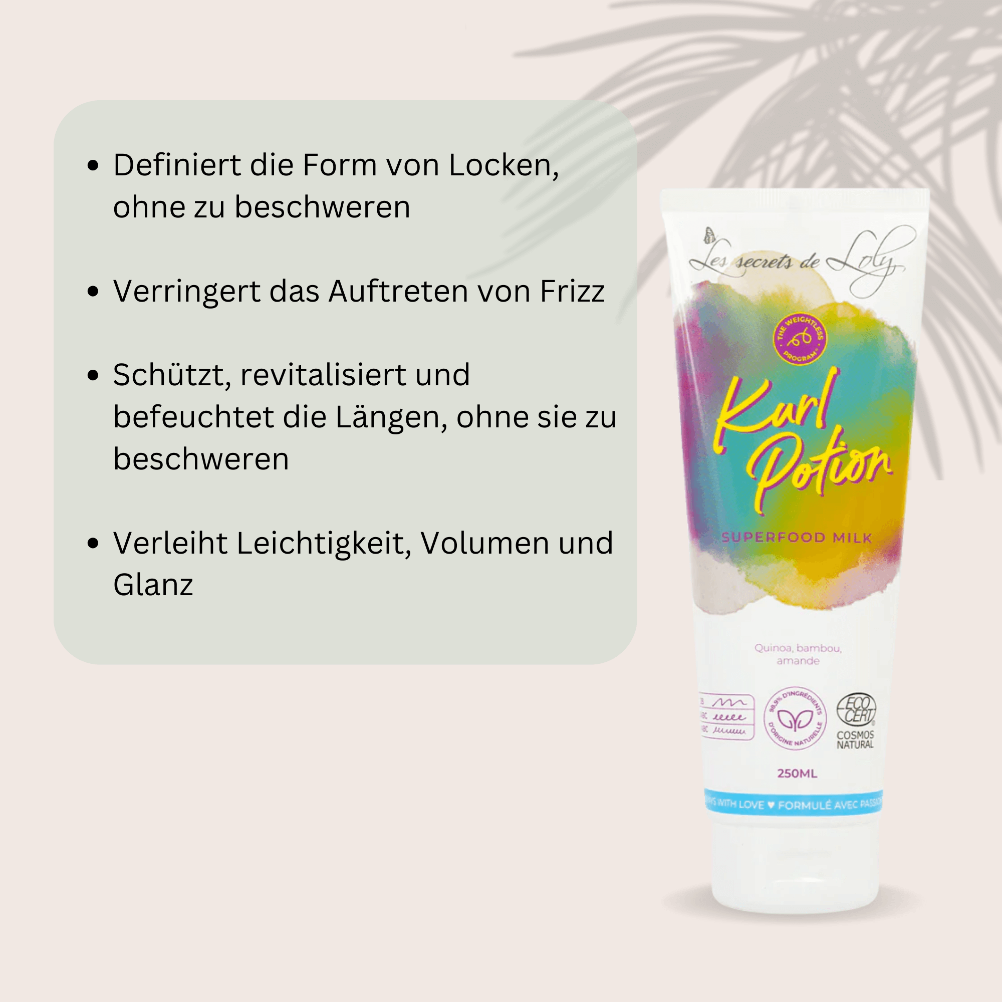 Kurl Potion - Locken-definierende Leave-In Pflege für weiche, frizzfreie Haare, 250ml