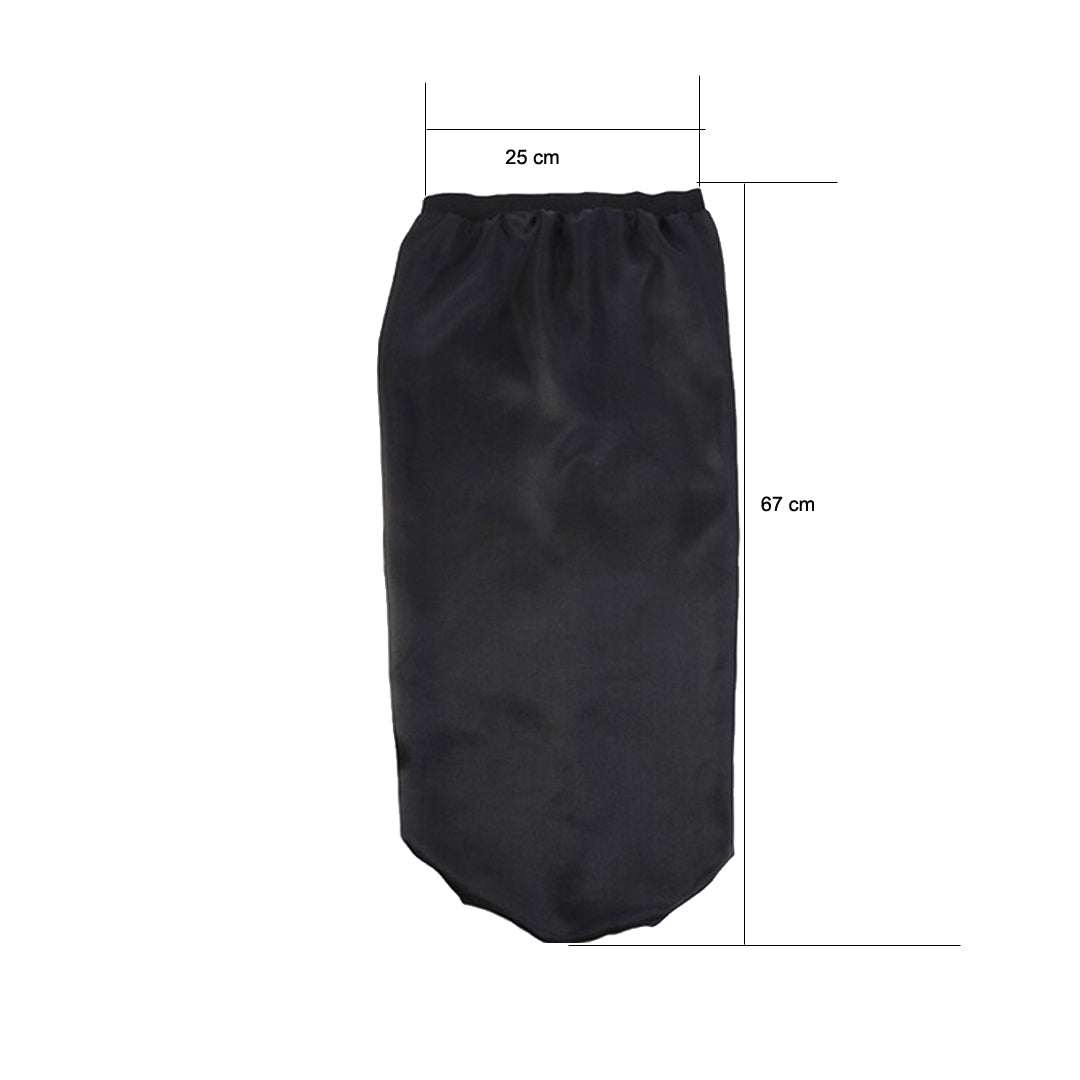 Satin Bonnet for Braids and Locks_black