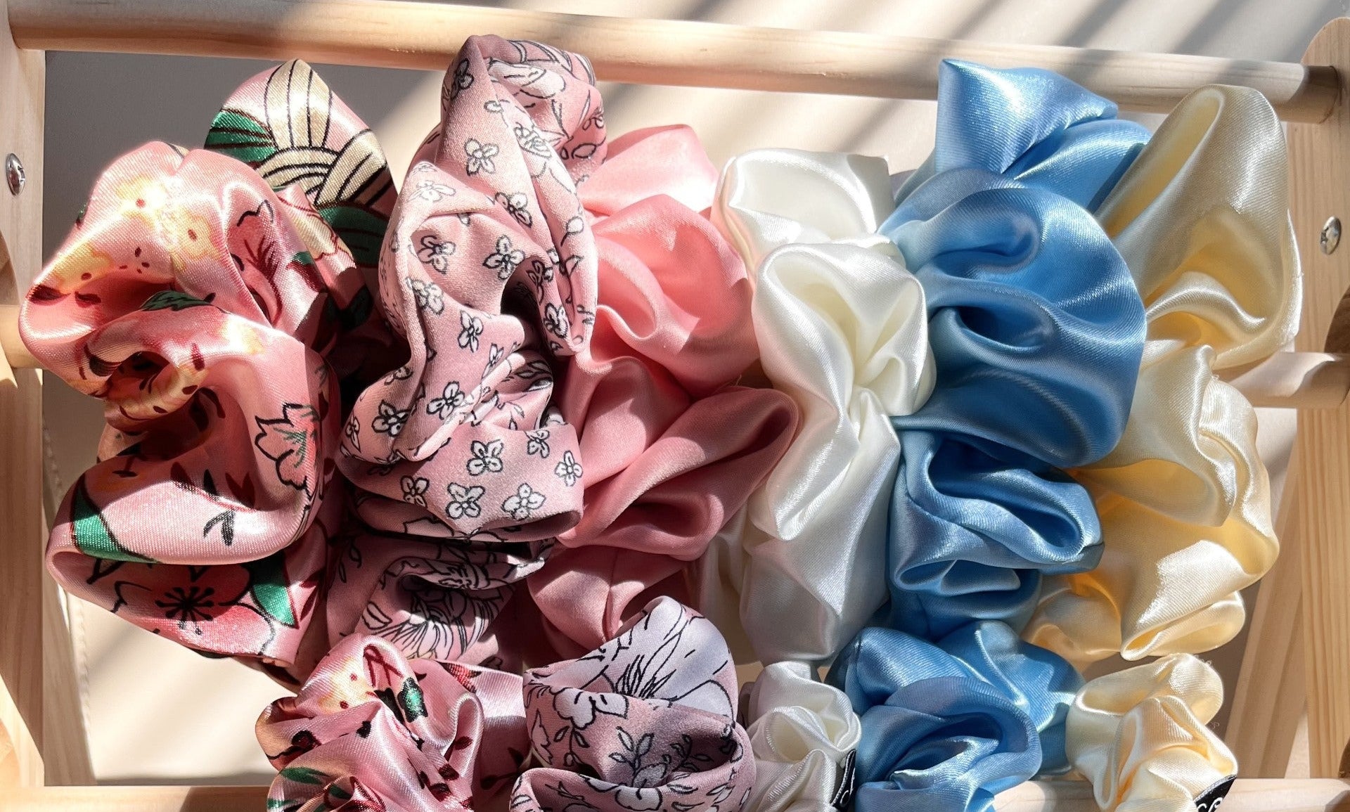 satin scrunchies haargummies Siztaz