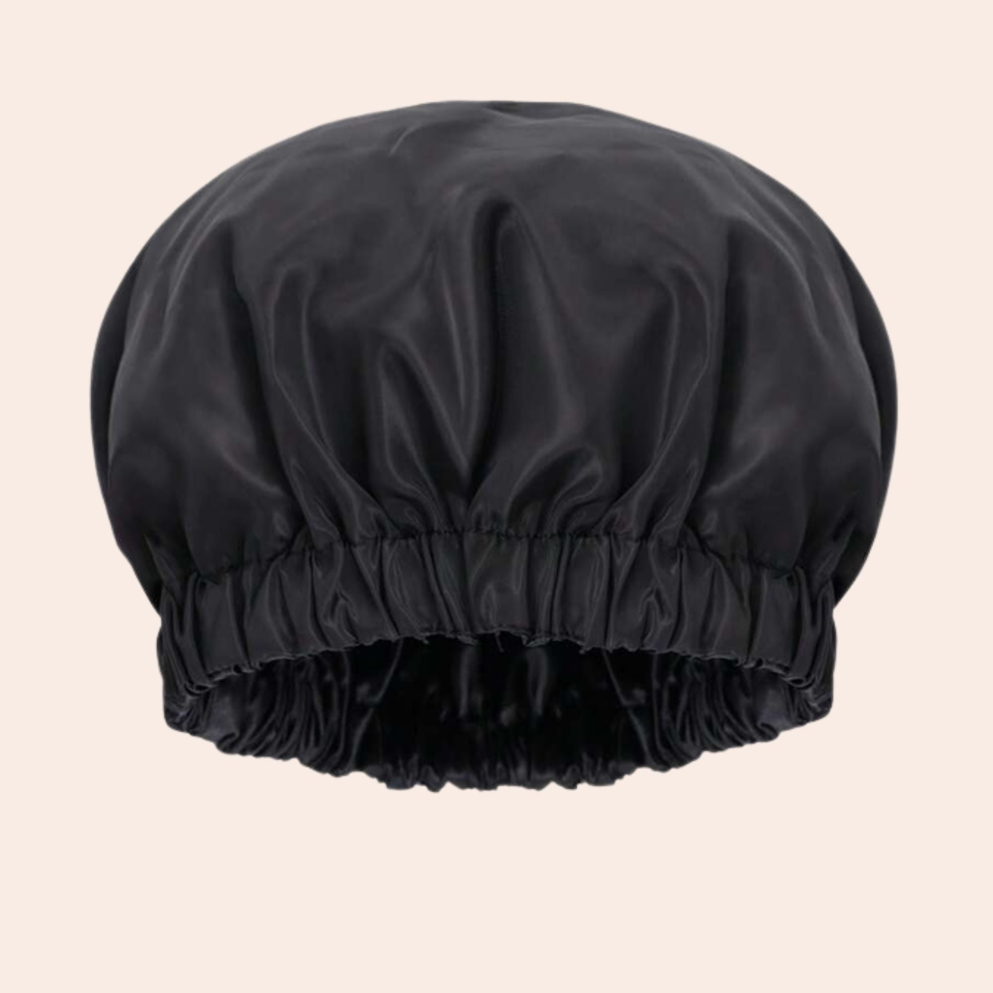 Duschhaube mit Satinfutter für Locken