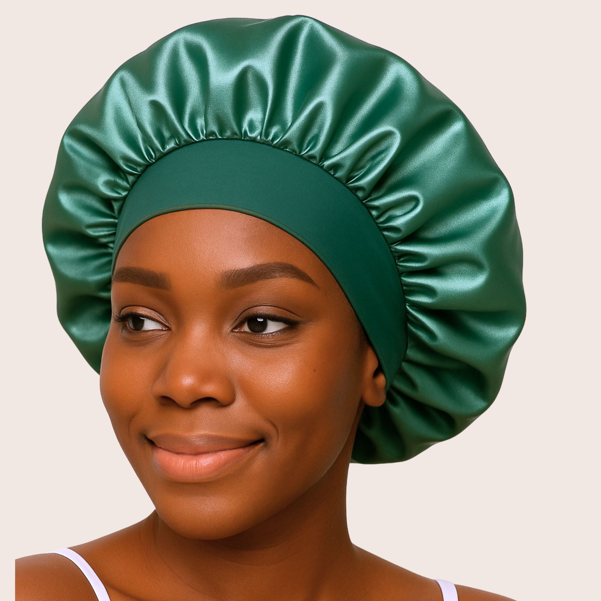 Siztaz Satin Bonnet green