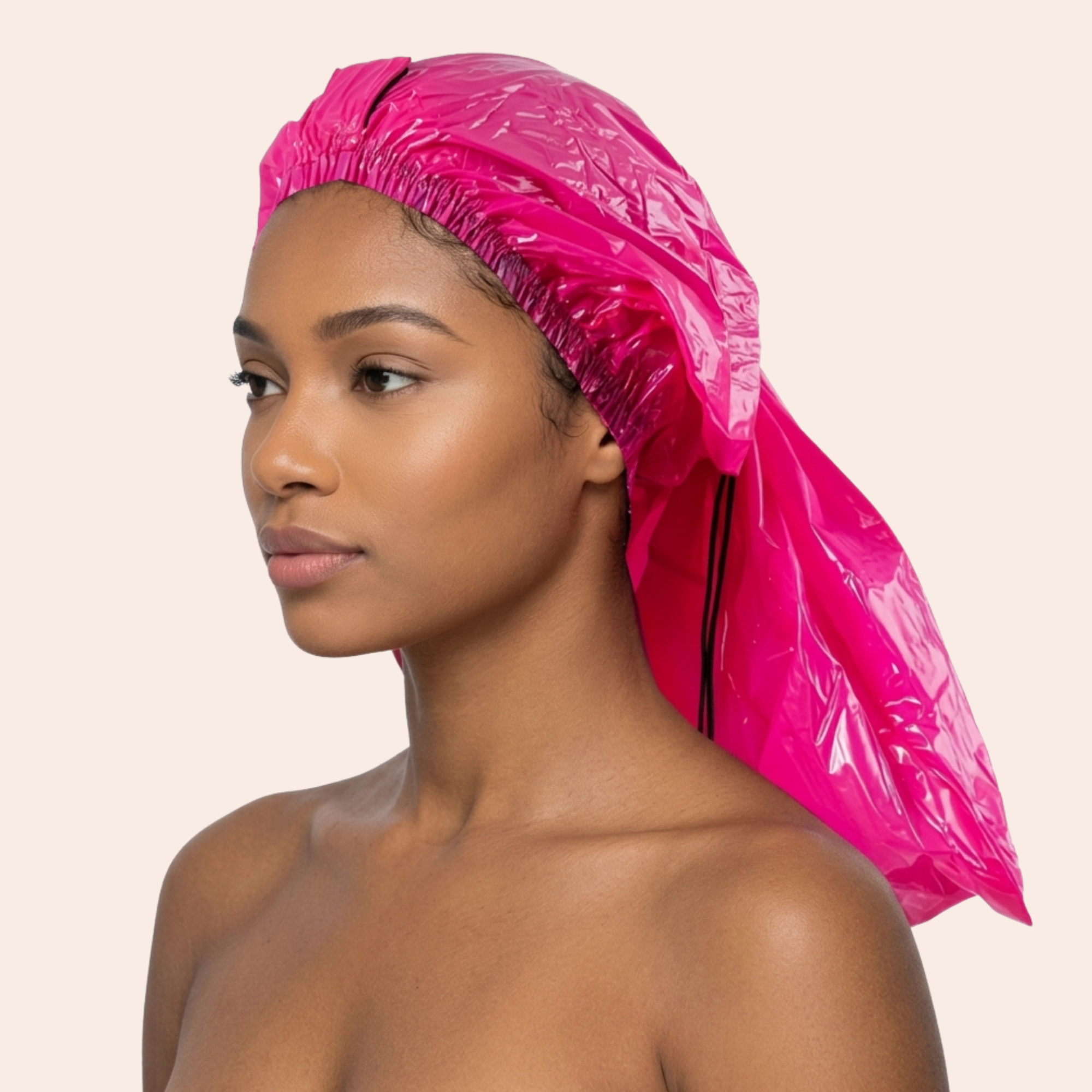 Extra lange Duschhaube für lange Haare, Braids & Locs