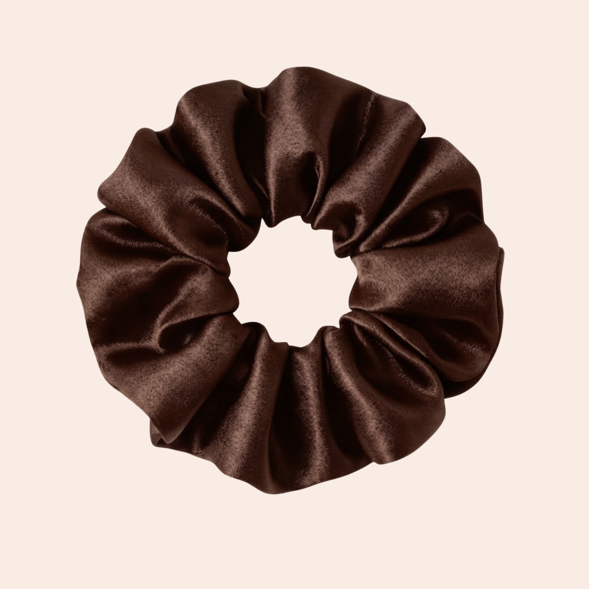 Midi scrunchie für Locken, braun | Siztaz