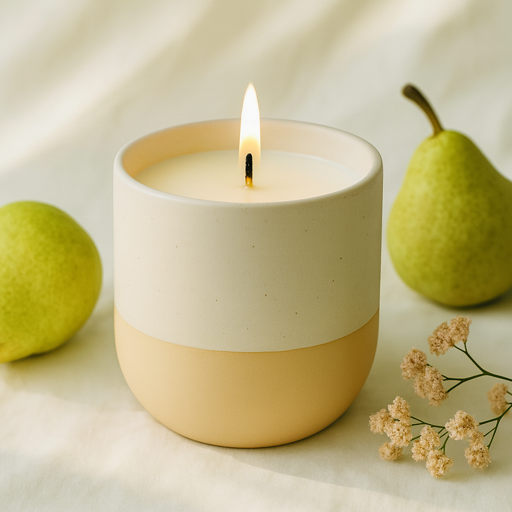 Scented candle, duftkerze. Birne. Siztaz