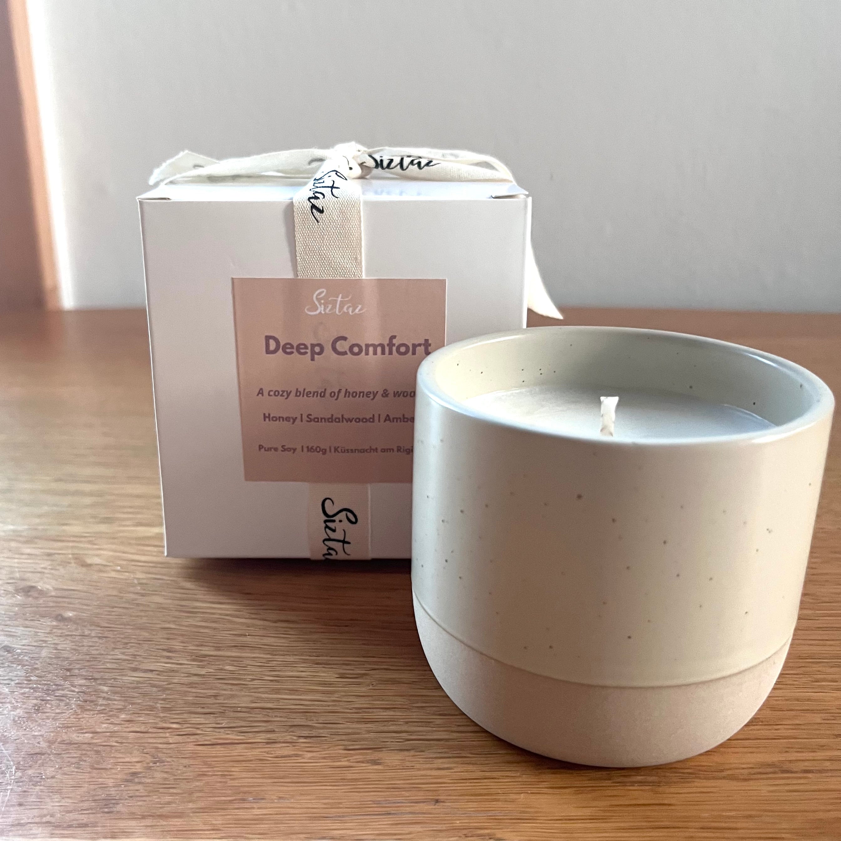 Deep Comfort - Cup Candle. Honig & Bernstein Warm. Sanft. Geborgen.