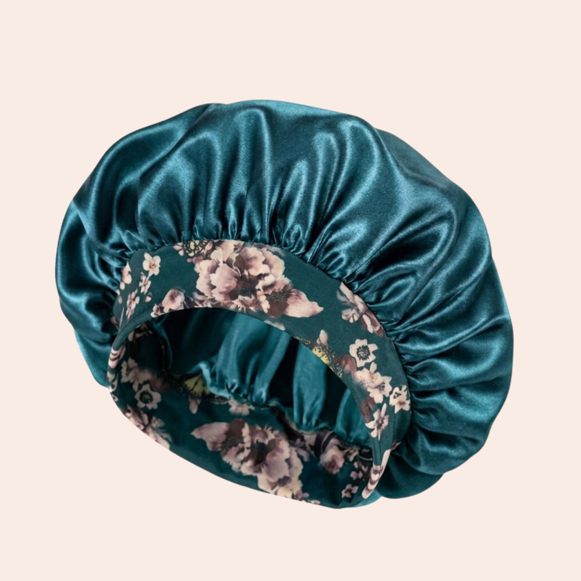 Satin-Schlafhaube (bedruckt)