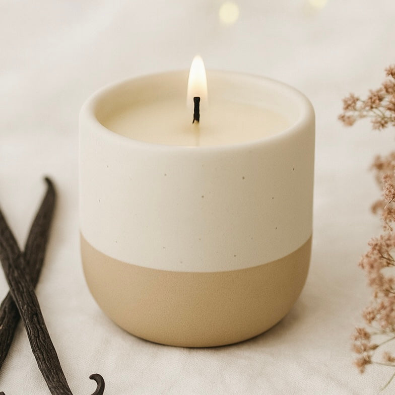 Scented candle, duftkerze. Vanille. Siztaz