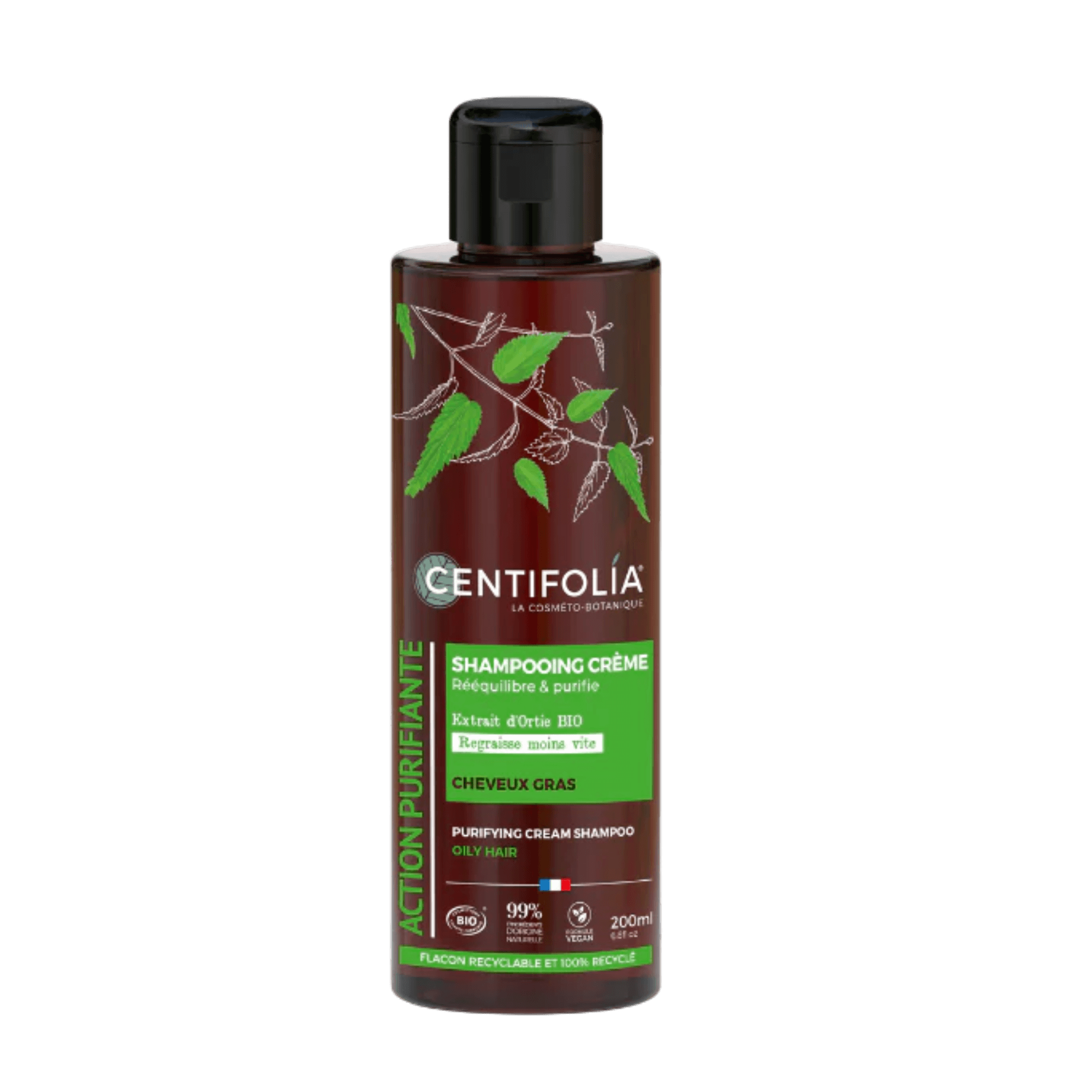 Centifolia Shampoo für fettiges Haar, Shampoing Crème Cheveux Gras