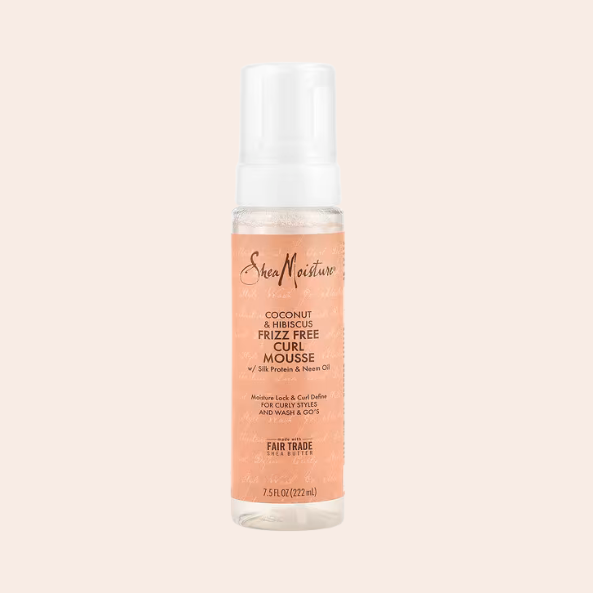 Mousse pour boucles sans frisottis à la noix de coco et à l'hibiscus