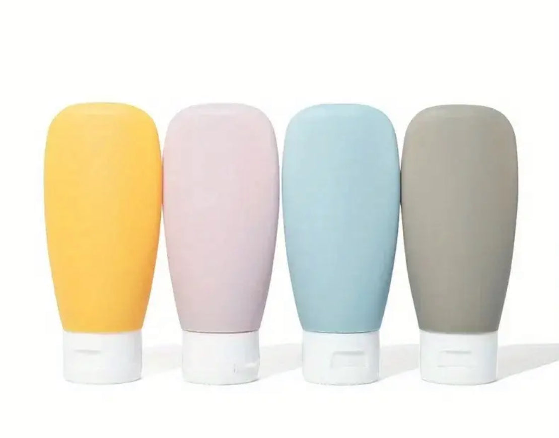 Ensemble de bouteilles de voyage en silicone