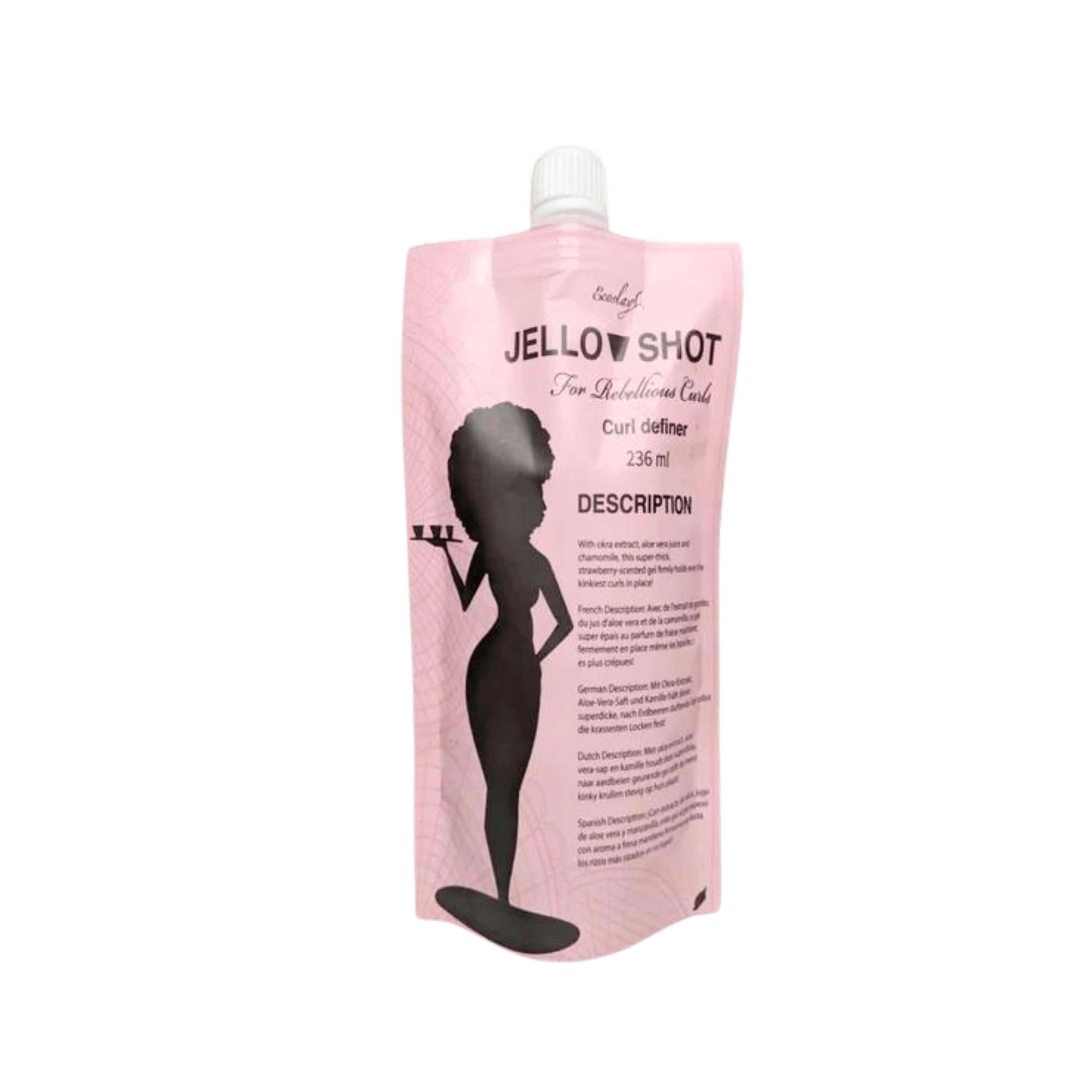 Ecoslay Jello Shot Gel ist ein stark haltendes Styling-Gel, das speziell für dickes, lockiges und krauses Haar entwickelt wurde. Es bietet extremen Halt und hilft, Locken zu definieren, Frizz zu kontrollieren und die Frisur den ganzen Tag lang in Form zu halten. Mit natürlichen Inhaltsstoffen wie Leinsamengel und Aloe Vera pflegt es das Haar, ohne es zu beschweren oder auszutrocknen. Ideal für Locken, die maximale Definition und Halt benötigen.