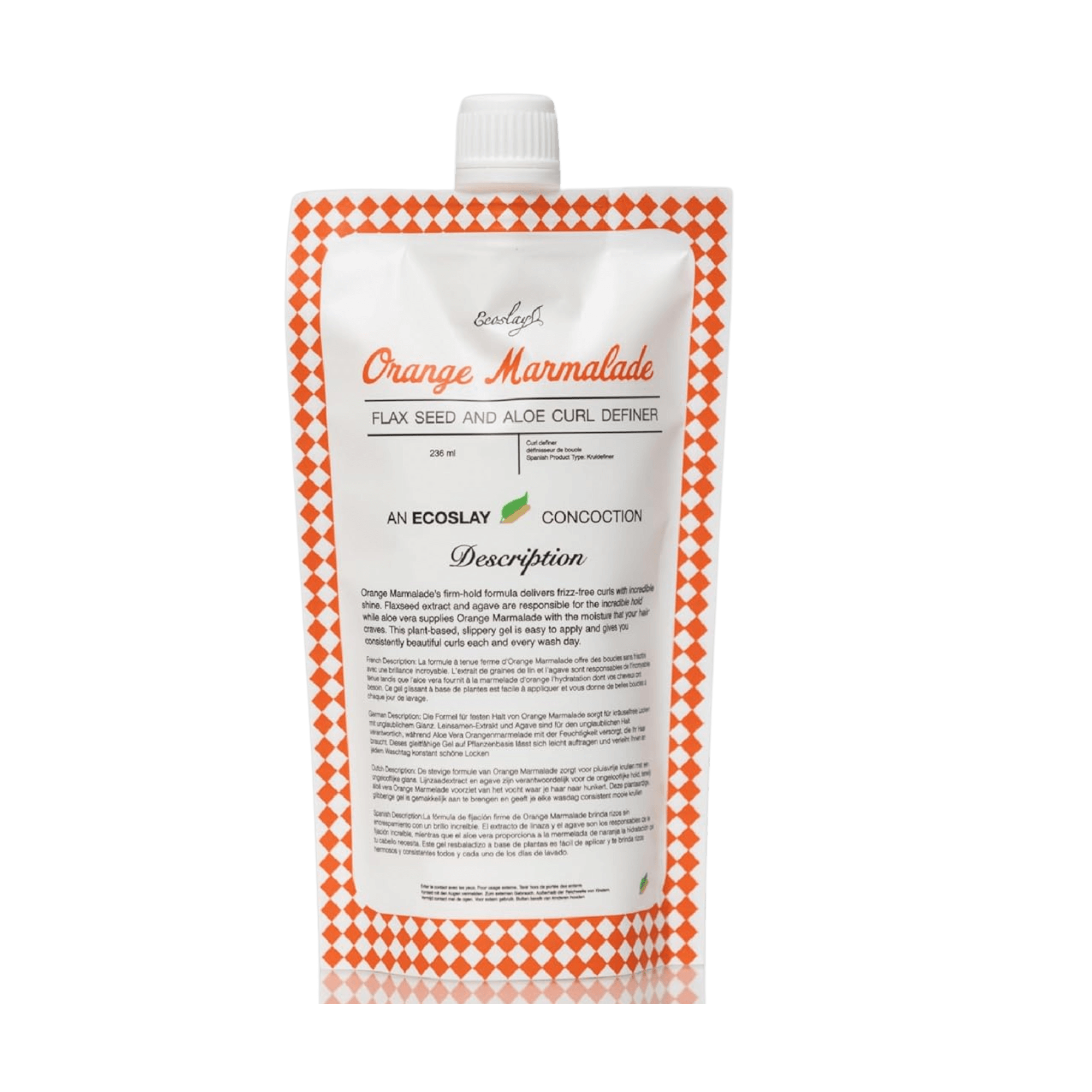 Ecoslay Orange Marmalade Gel ist ein natürliches Locken-Gel, das für starken Halt und Definition sorgt. Mit Inhaltsstoffen wie Aloe Vera und Orangenöl hilft es, Locken zu formen, Frizz zu reduzieren und das Haar weich und glänzend zu machen. Die leichte Formel hinterlässt keine Rückstände oder ein klebriges Gefühl und sorgt für lang anhaltende, definierte Locken mit einem natürlichen, flexiblen Finish. Ideal für alle Haartypen, die eine klare Definition und Kontrolle der Locken wünschen.