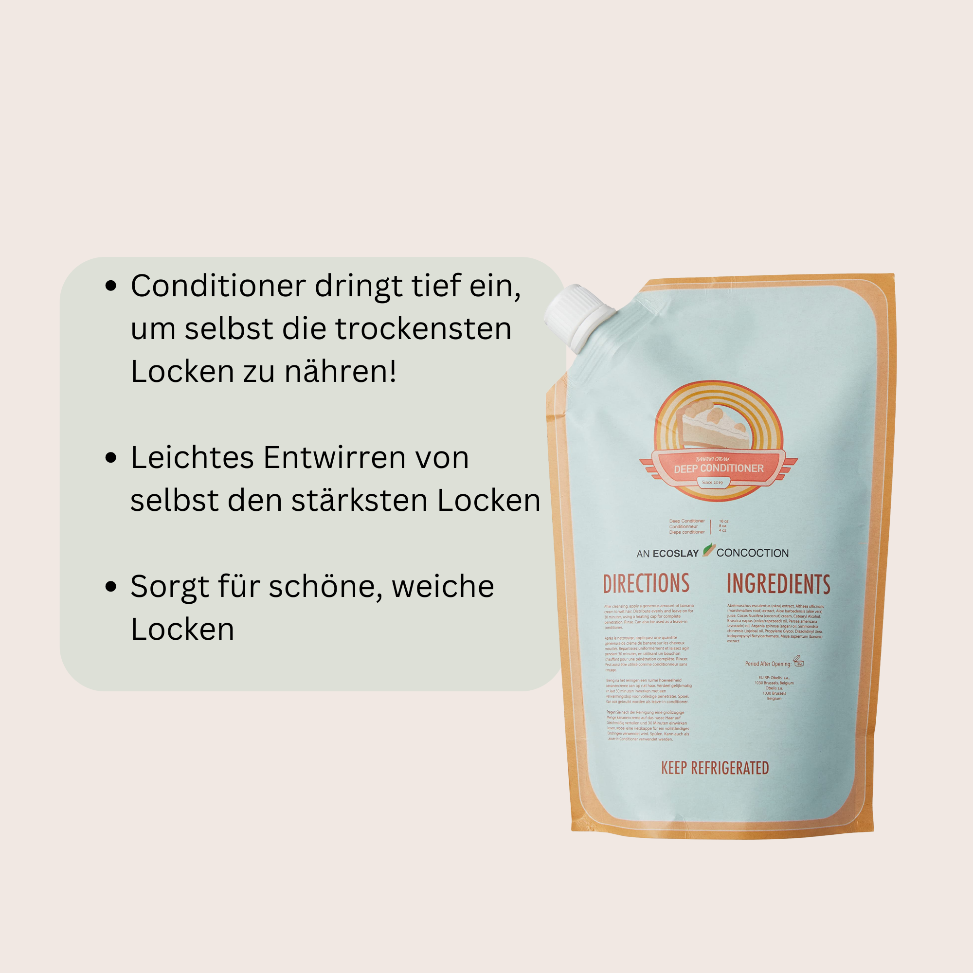 {"media":[{"id":"gid://shopify/MediaImage/51220638040403","alt":"Ecoslay Banana Cream Deep Conditioner ist eine tiefenwirksame Haarmaske, die das Haar intensiv mit Feuchtigkeit versorgt und nährt. Mit natürlichen Inhaltsstoffen wie Banane, Aloe Vera und Avocadoöl stärkt und repariert sie trockenes und geschädigtes Haar. Die reichhaltige Formel sorgt für weiche, glänzende und gut definierte Locken, reduziert Frizz und verbessert die Haarstruktur. Ideal für alle Haartypen, die eine tiefgehende Pflege benötige