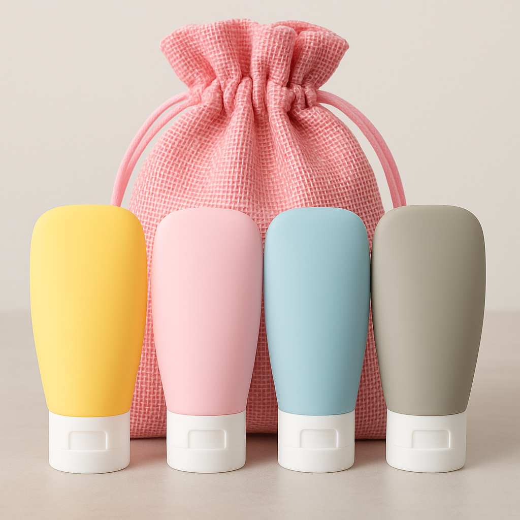 Ensemble de bouteilles de voyage en silicone