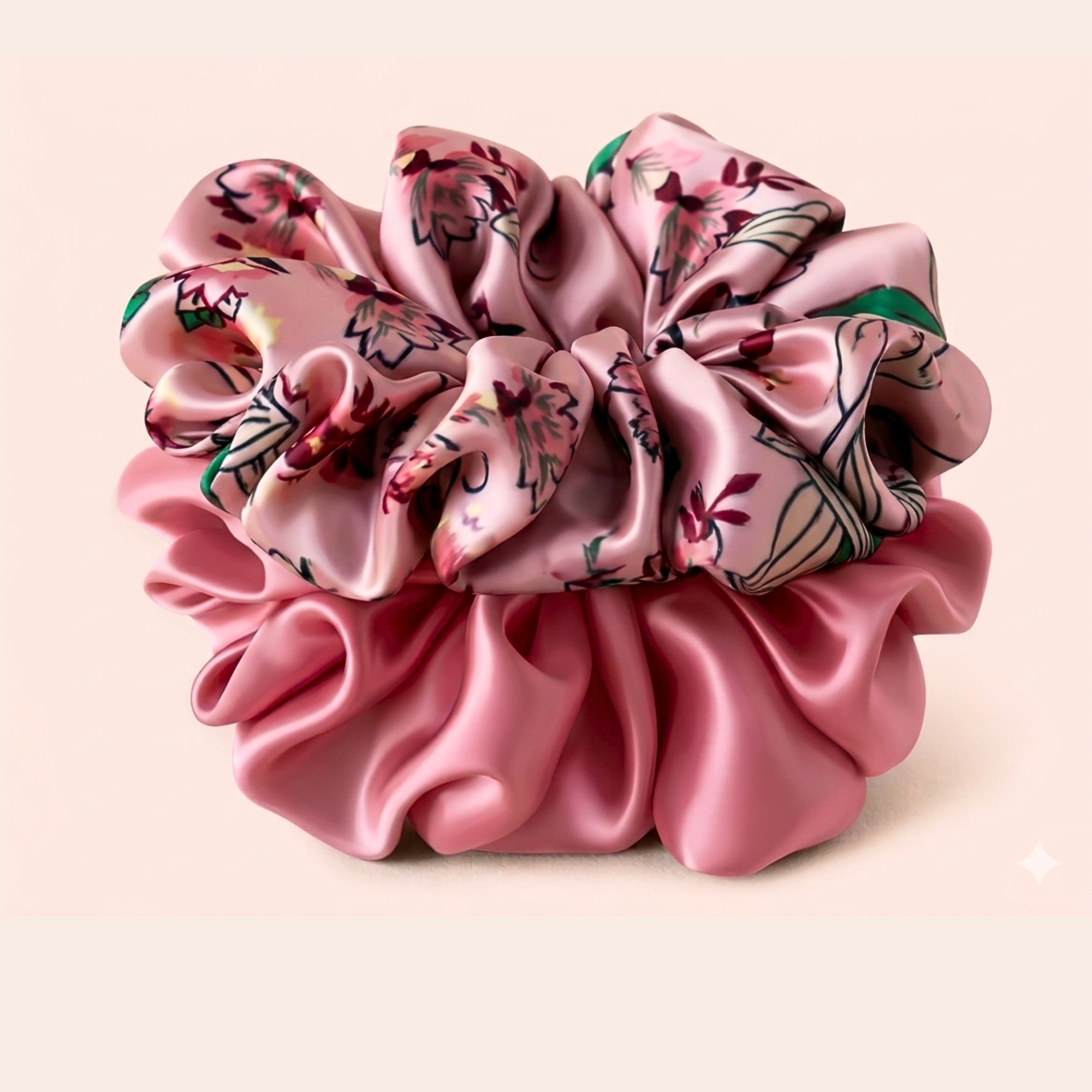 Chouchou en satin - Lot de 2