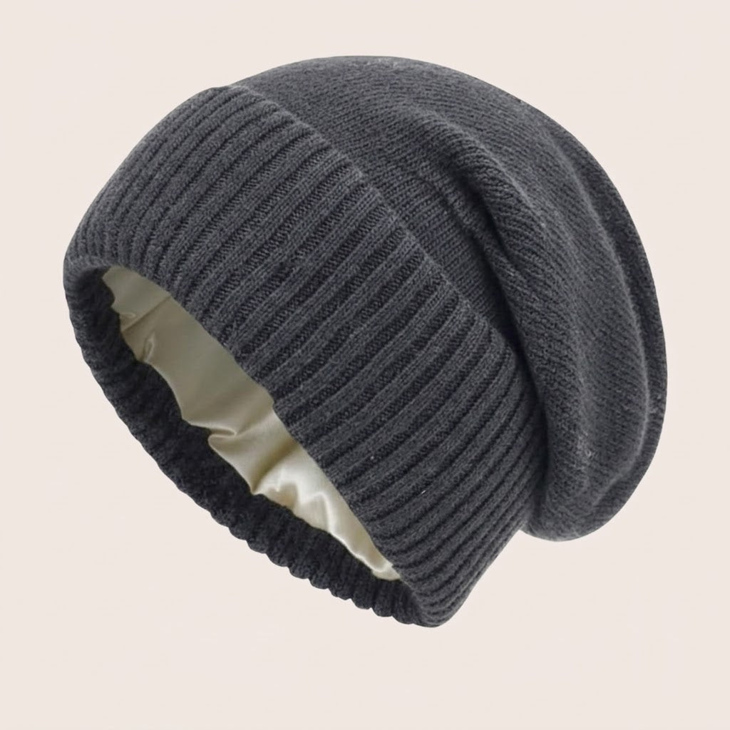 Bonnet d'hiver avec doublure en satin | Beanie