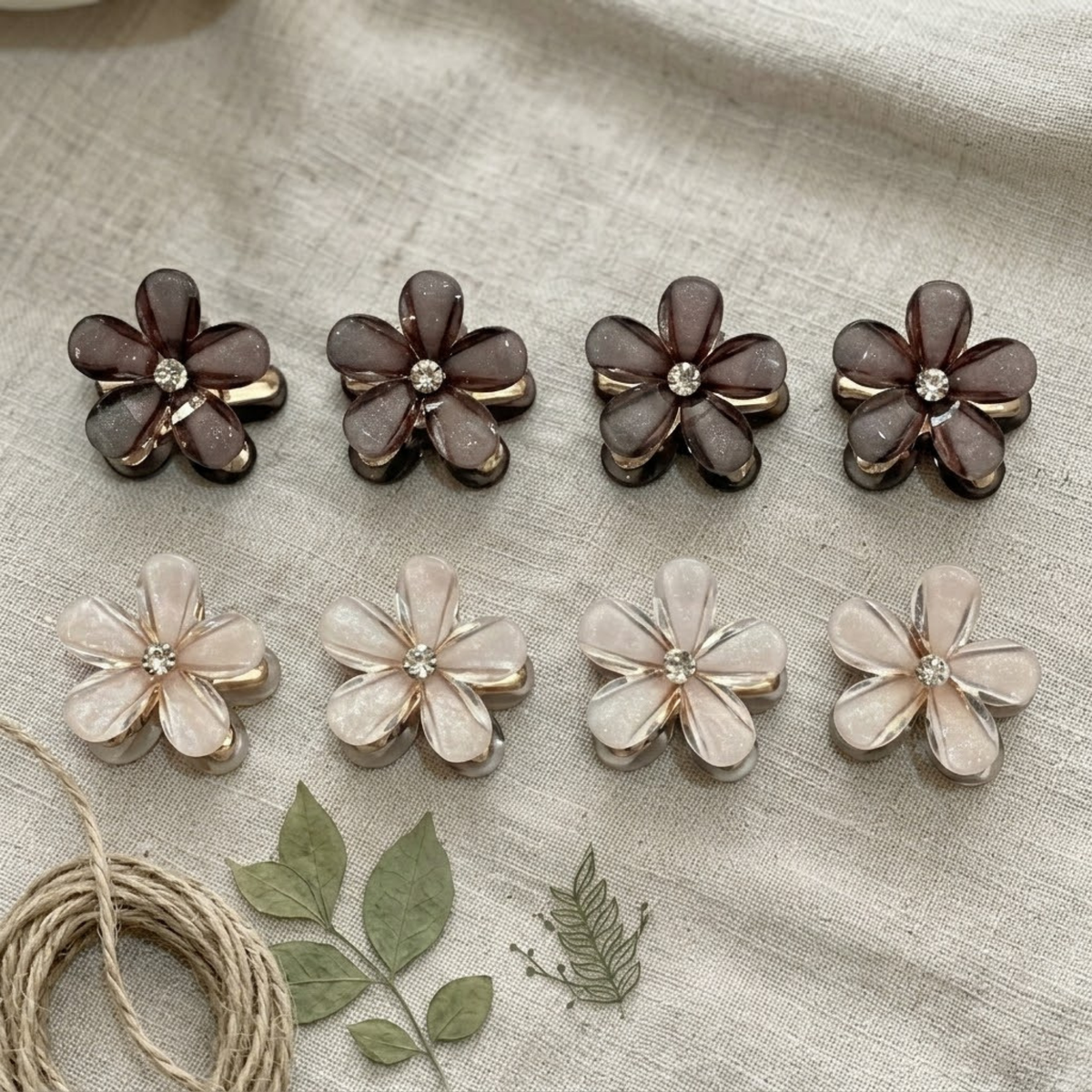Mini Haarklammern | Blumen (4 Stück)