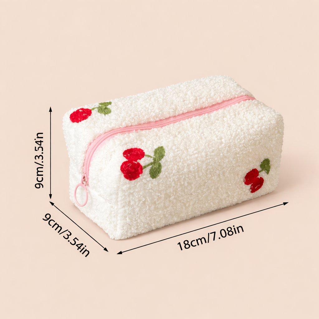 Terry Cherry cosmetic bag – For make-up &amp; skincare