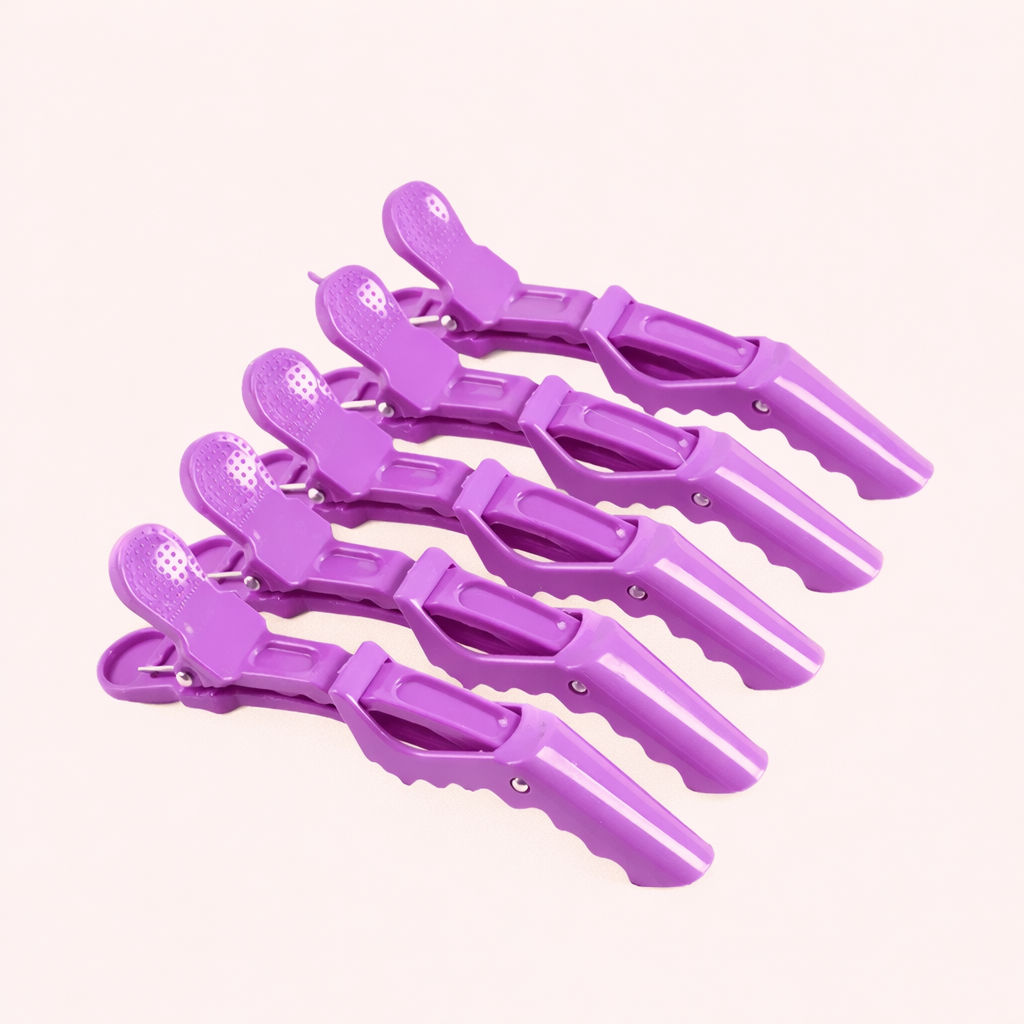 Abteilklammern für Haare – Profi Sectioning Clips zum Styling & Frisieren (5 Stück)