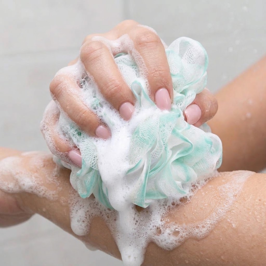 Duschschwamm für sanftes Peeling