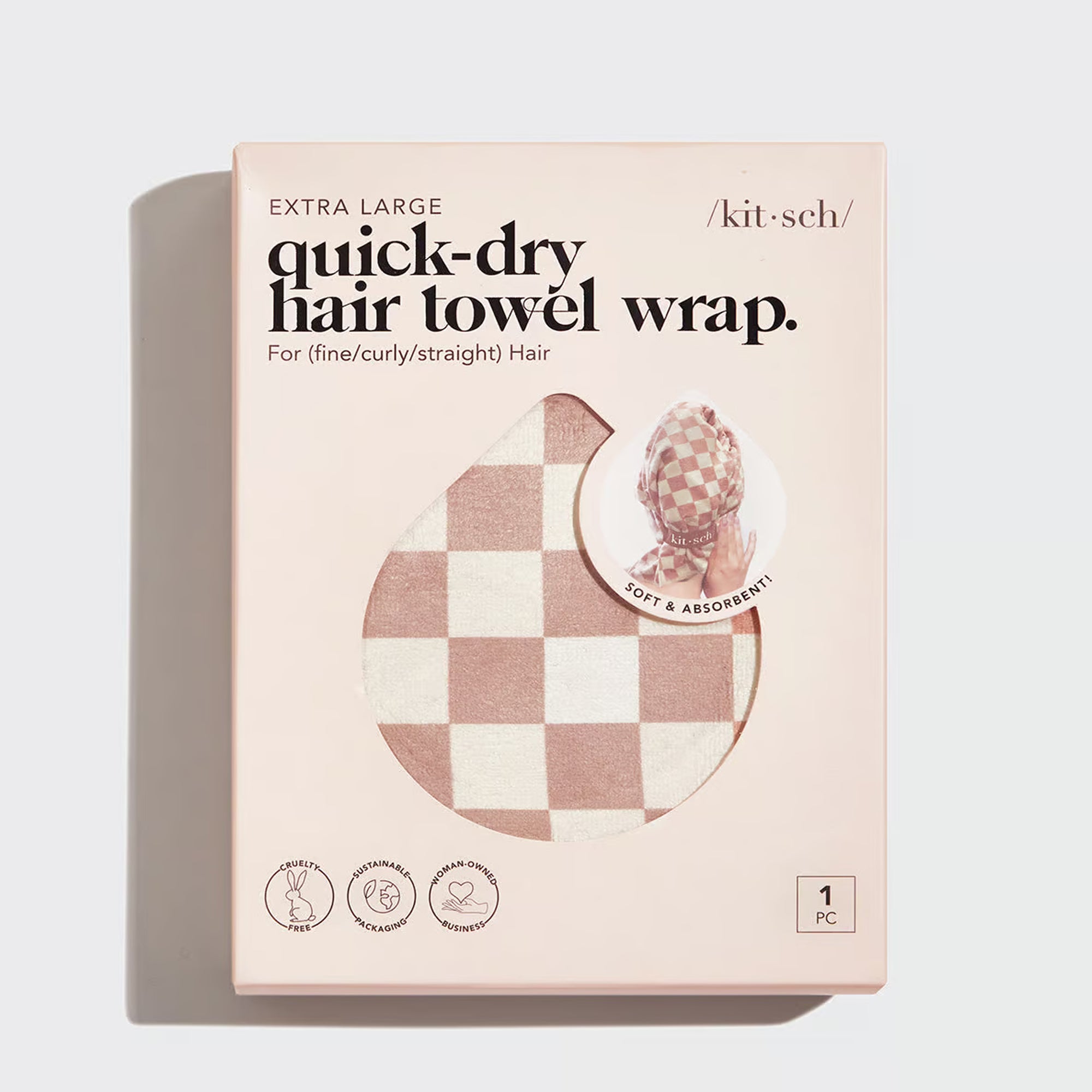 Kitsch, Quick-Dry Hair Towel Wrap