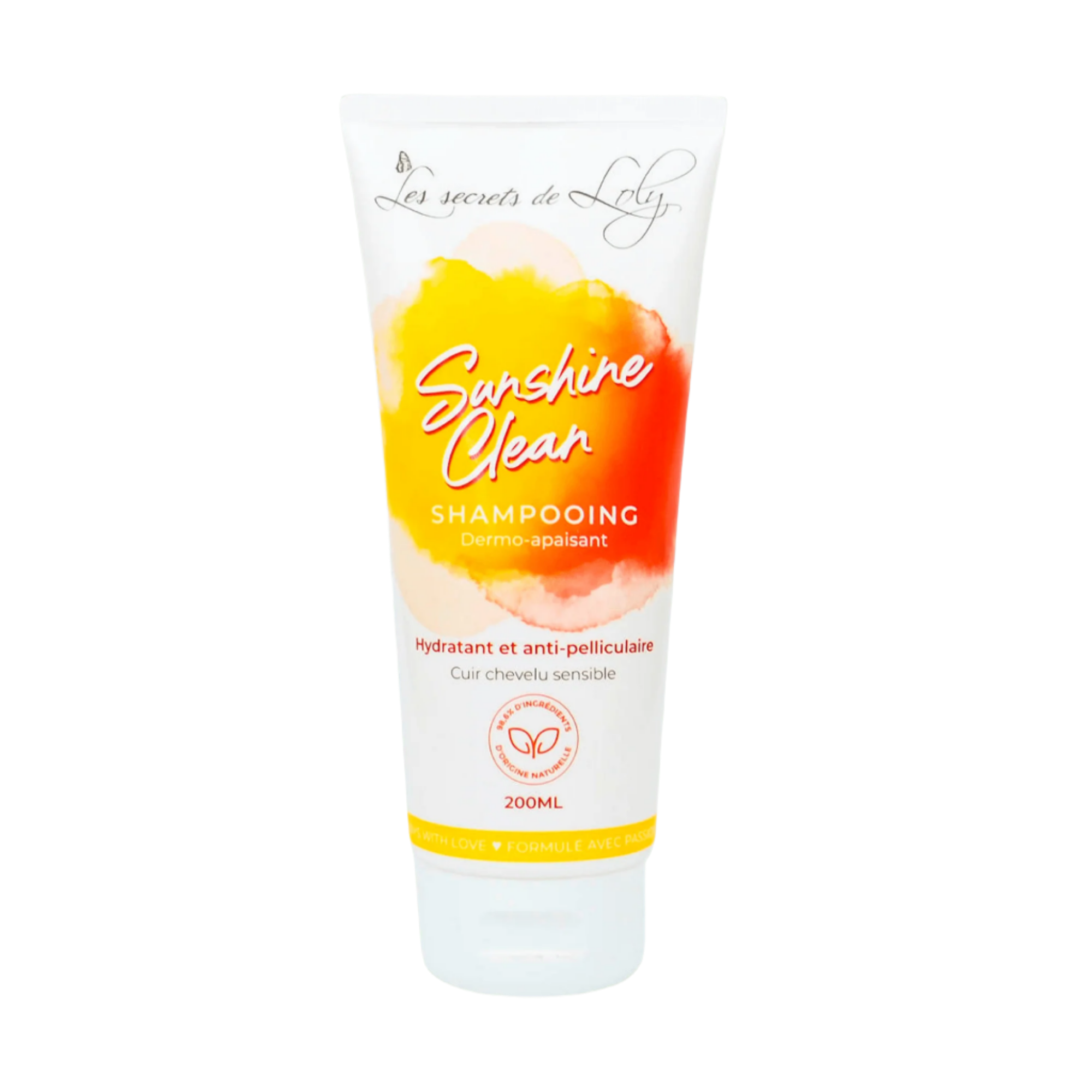 Les secrets de loly Sunshine Clean Dermo Soothing Shampoo ist ein mildes Shampoo, das speziell entwickelt wurde, um empfindliche Kopfhaut zu beruhigen. Es reinigt sanft, spendet Feuchtigkeit und hilft, Irritationen zu reduzieren, während es das Haar weich und gepflegt hinterlässt.
