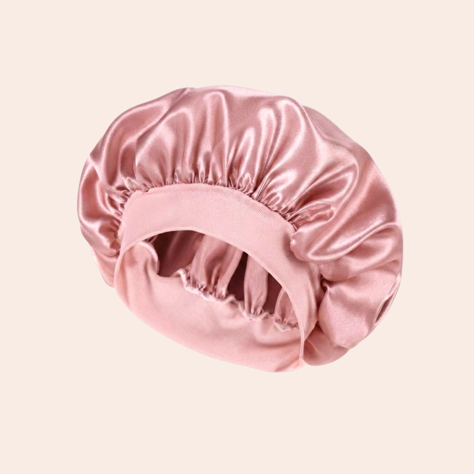 Bonnet en satin_violet