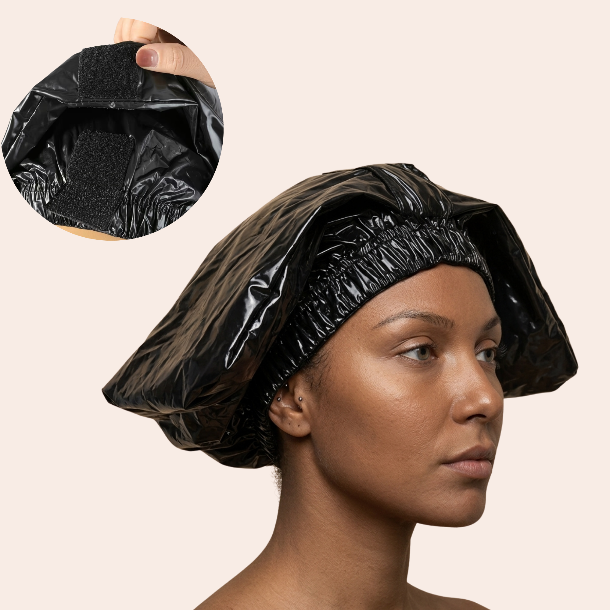Extra lange Duschhaube für lange Haare, Braids & Locs