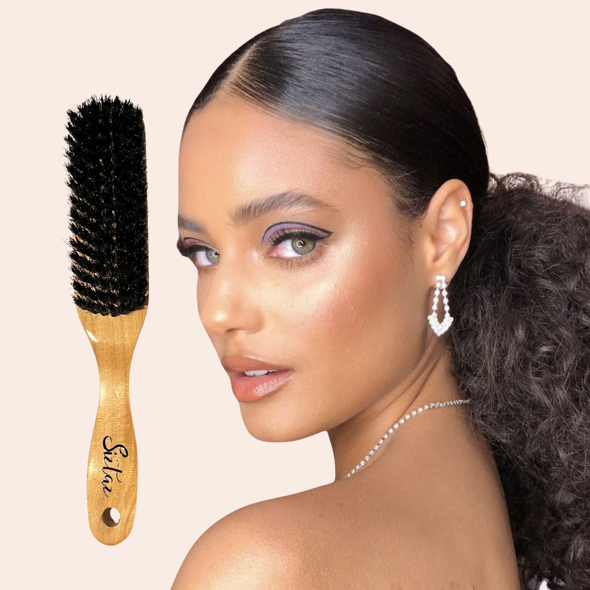 Siztaz Brislte Brush für Locken. Sleek