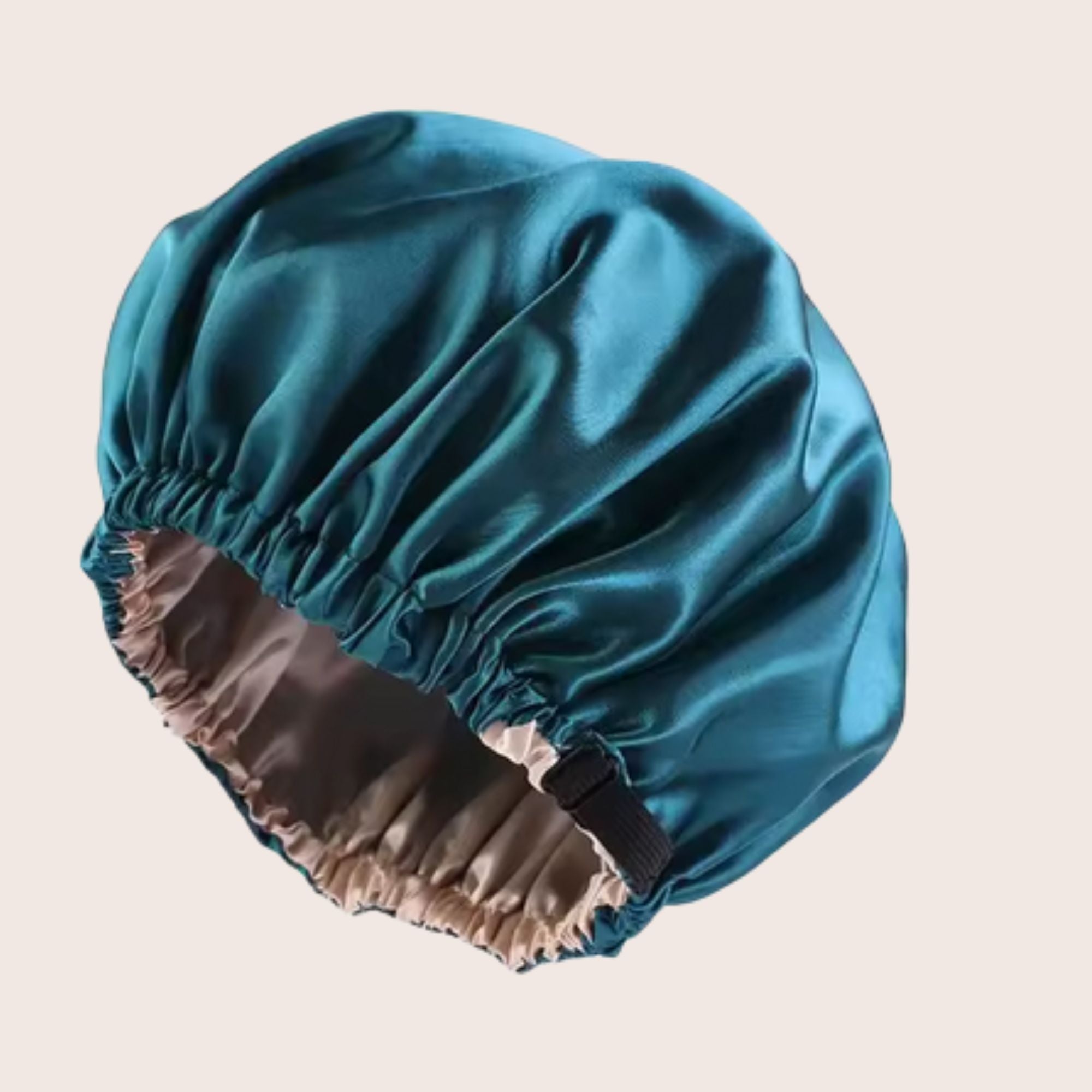 Siztaz Double layered satin Bonnet für Locken_grün