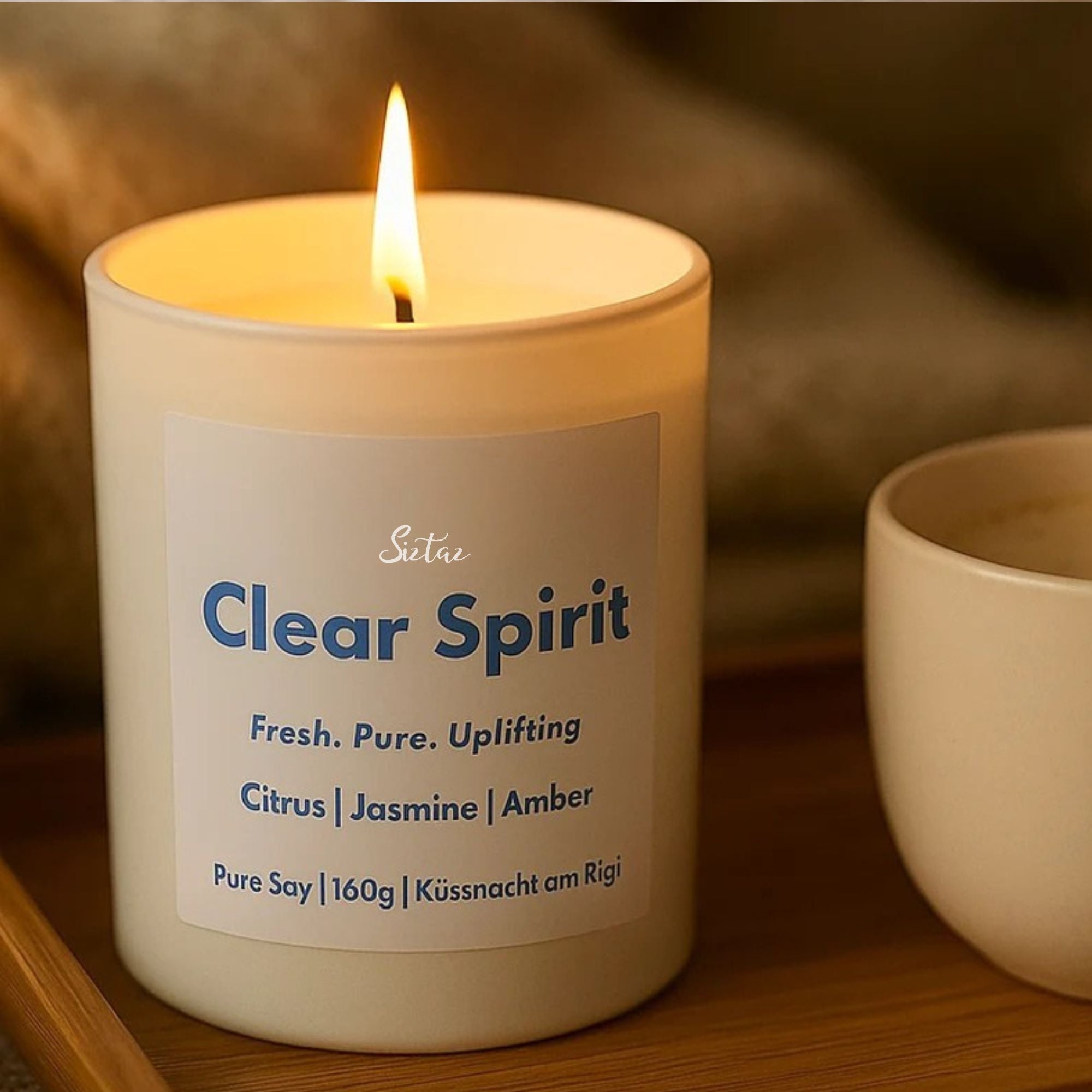 Siztaz Duftkerze Jasmine Amber - Clear Spirit