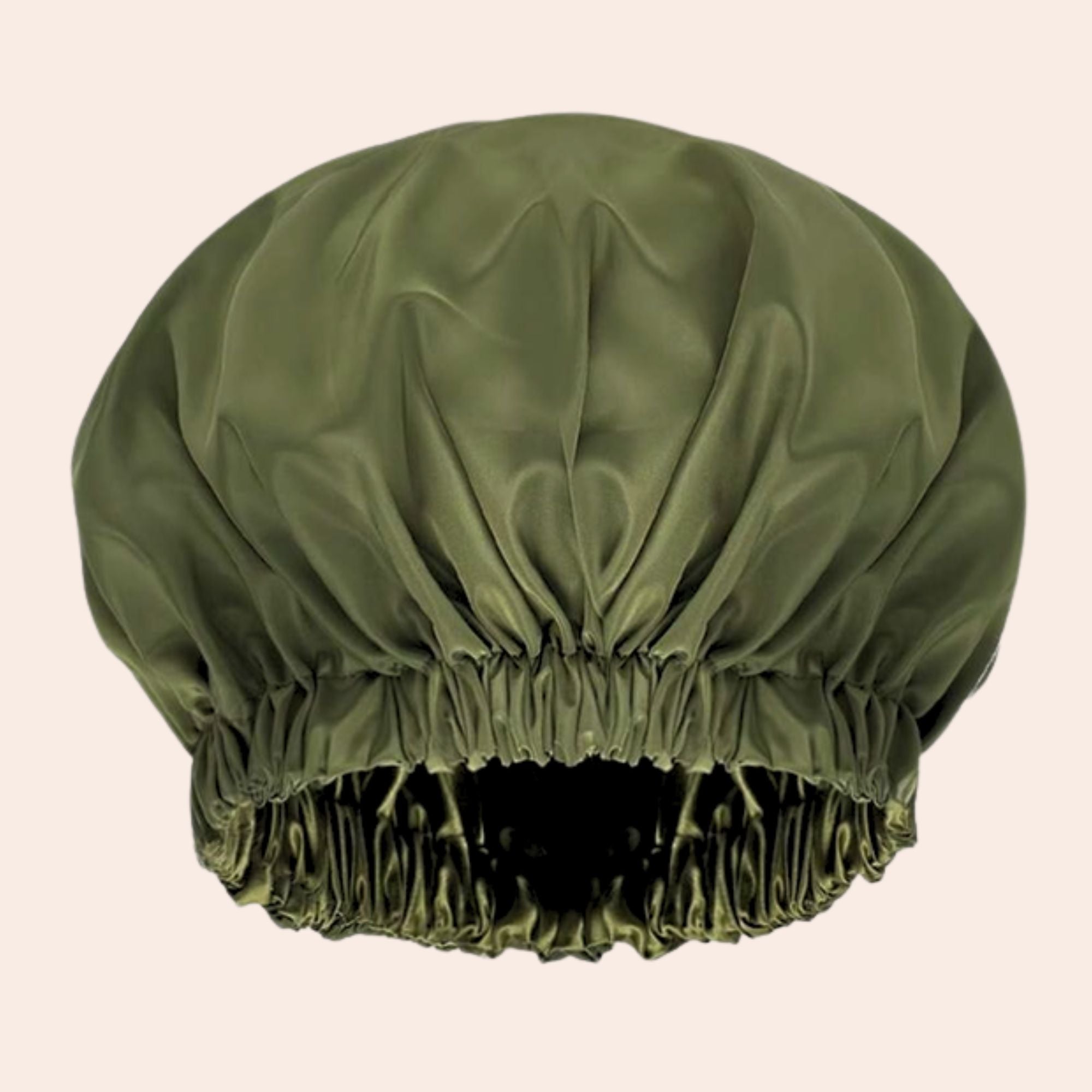 Duschhaube mit Satinfutter für Locken