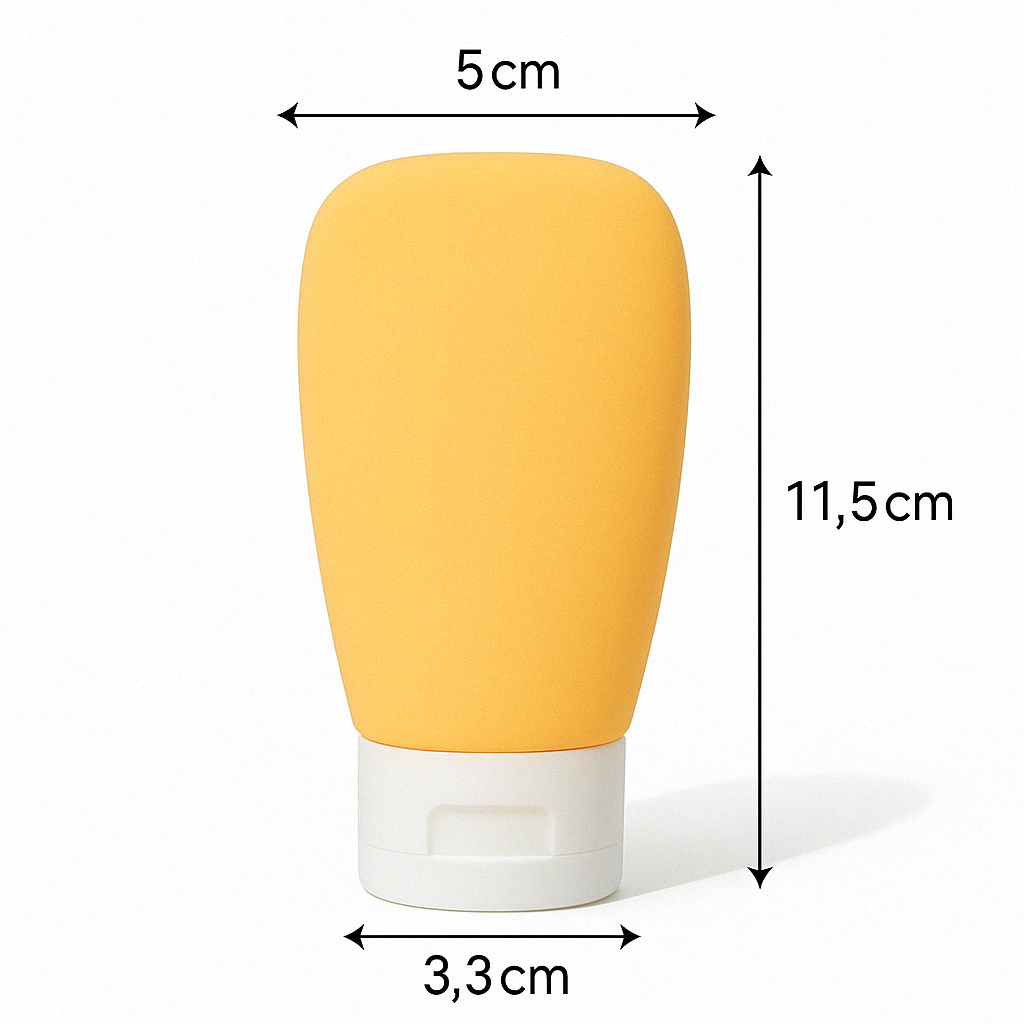 Ensemble de bouteilles de voyage en silicone